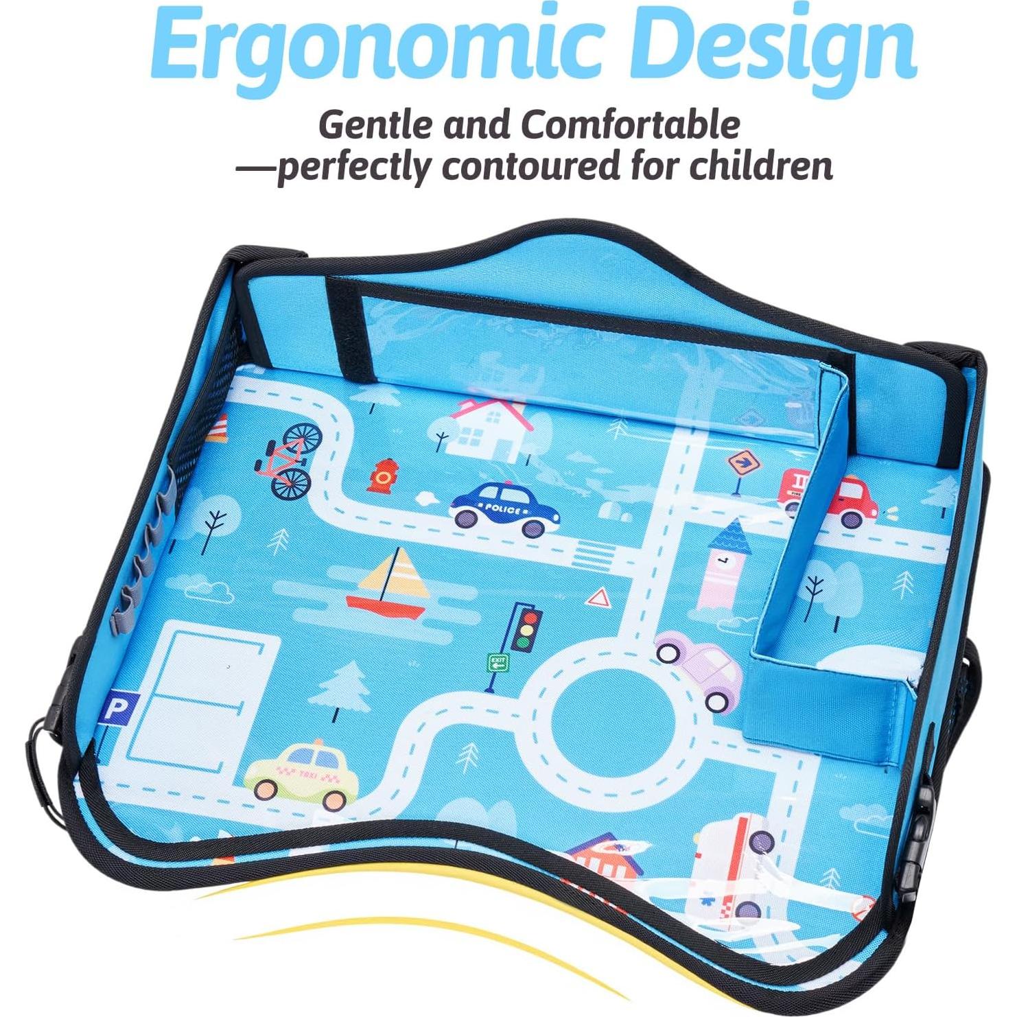 Bandeja de Viaje para Niños OUOZZZ - Mesa Antideslizante 40x30cm