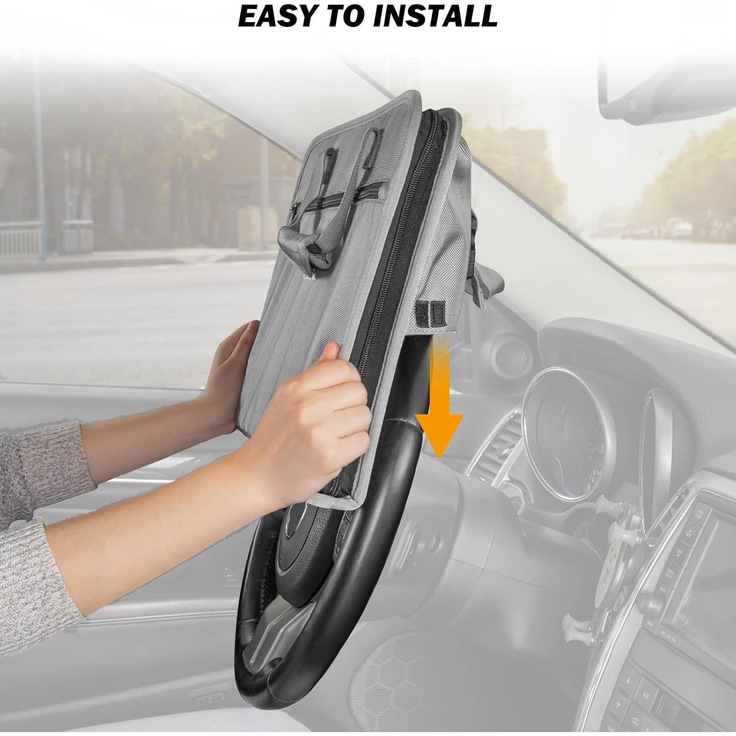 Bandeja para Comer en el Volante JOYTUTUS Gris 3 en 1