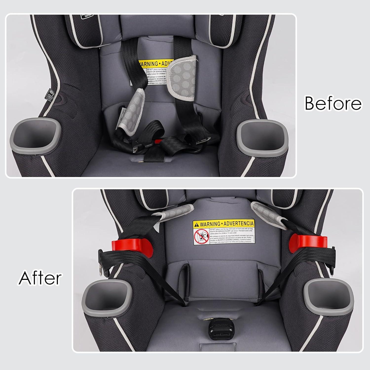 Organizador de Correas de Asiento de Coche Rojo - Ajuste Universal