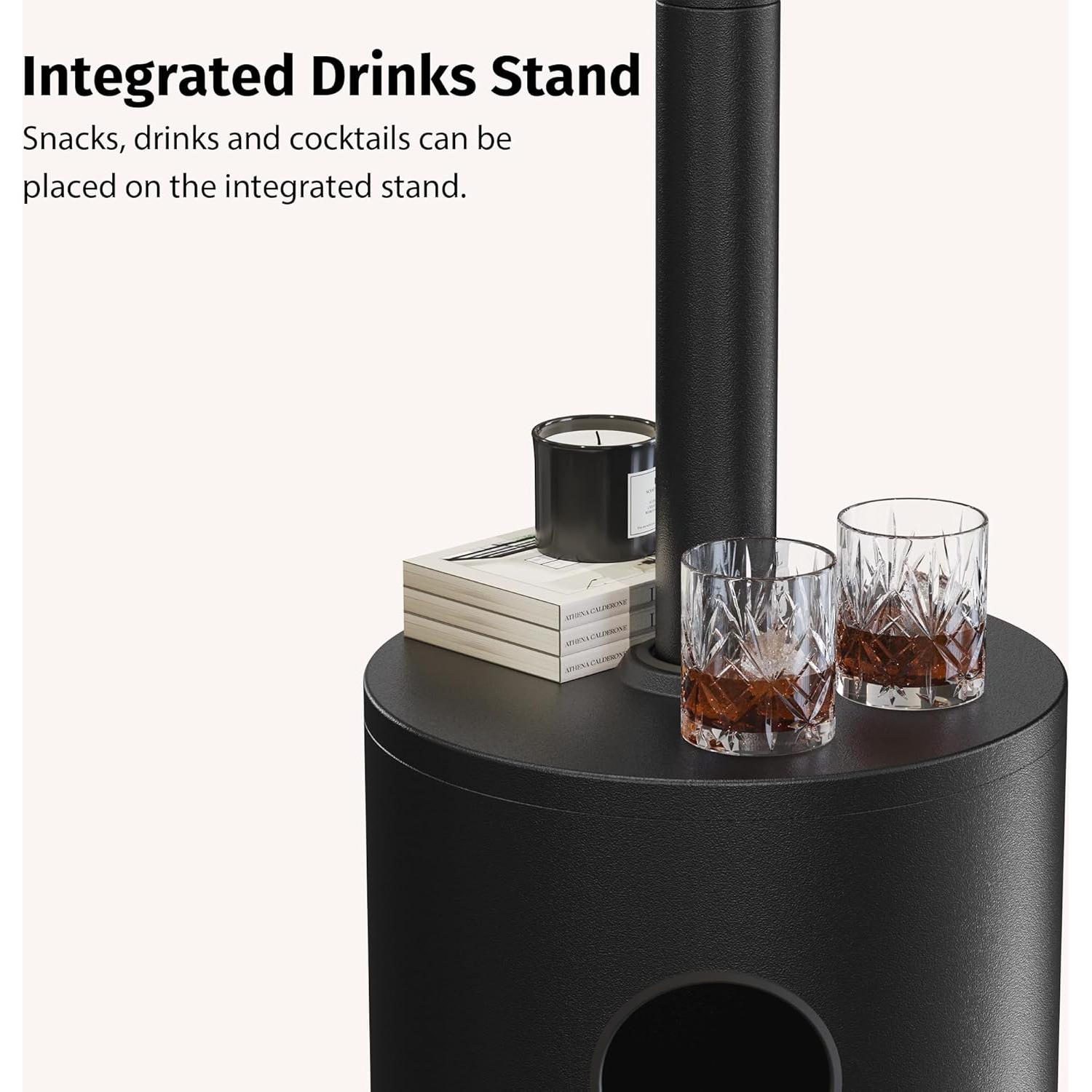 Calentador de Patio EAST OAK 50,000 BTU Propano Negro