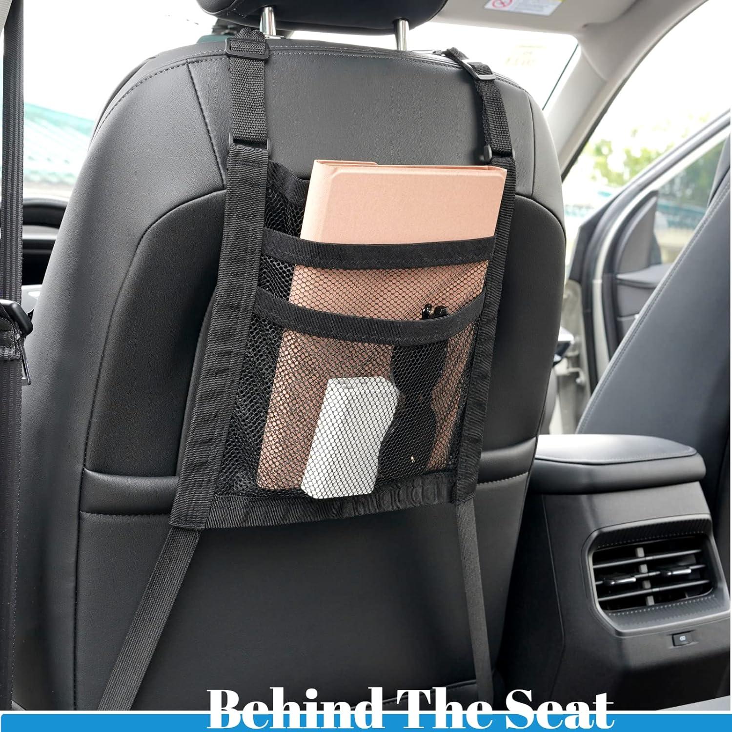 Organizador de Malla VEHIRIE 30x30 cm para Automóvil - Barrera para Niños y Mascotas