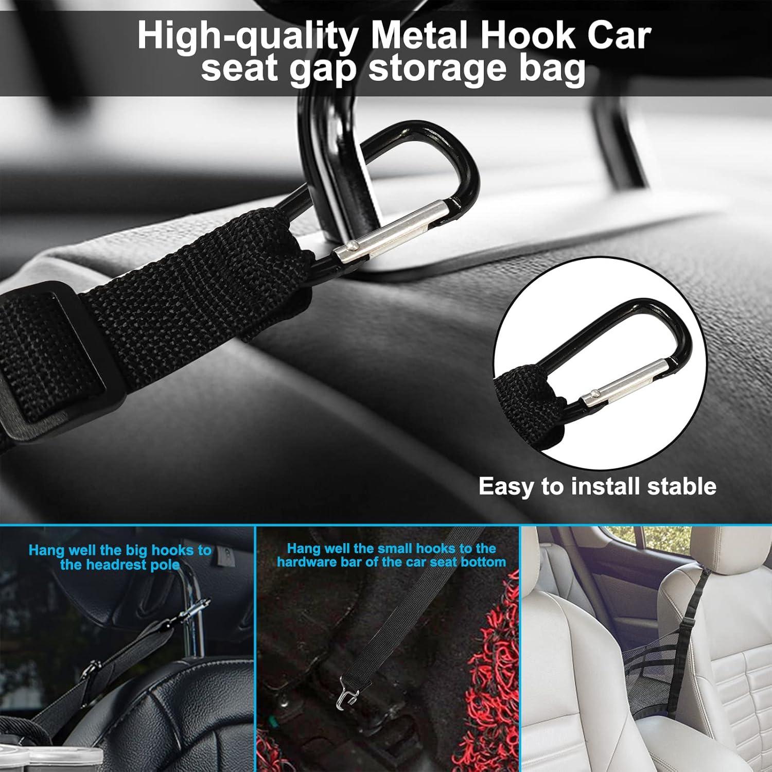 Organizador de Malla VEHIRIE 30x30 cm para Automóvil - Barrera para Niños y Mascotas