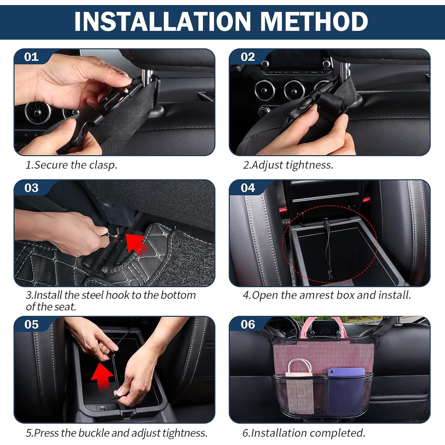 Organizador de Asiento de Coche Eing - Almacenamiento Negro