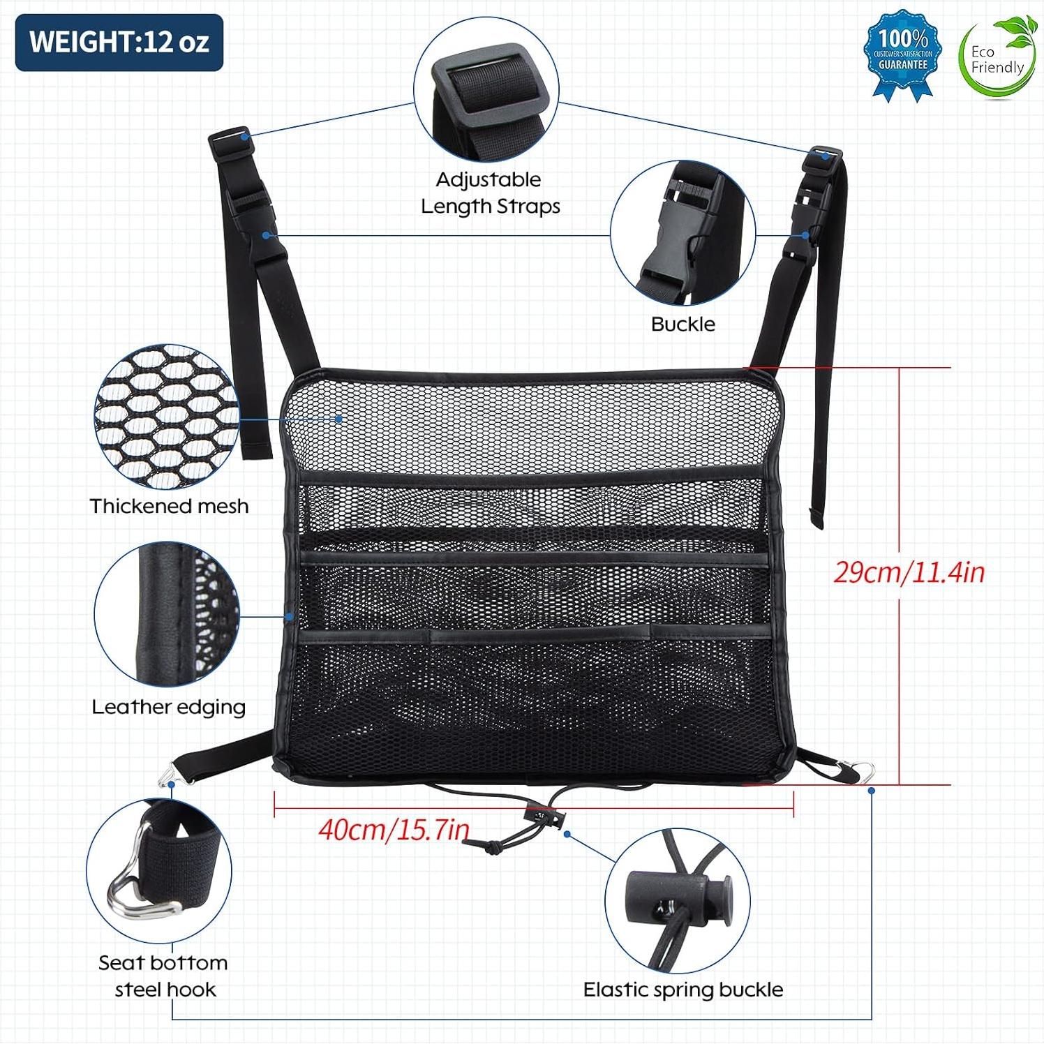 Organizador de Asiento de Coche Eing - Almacenamiento Negro