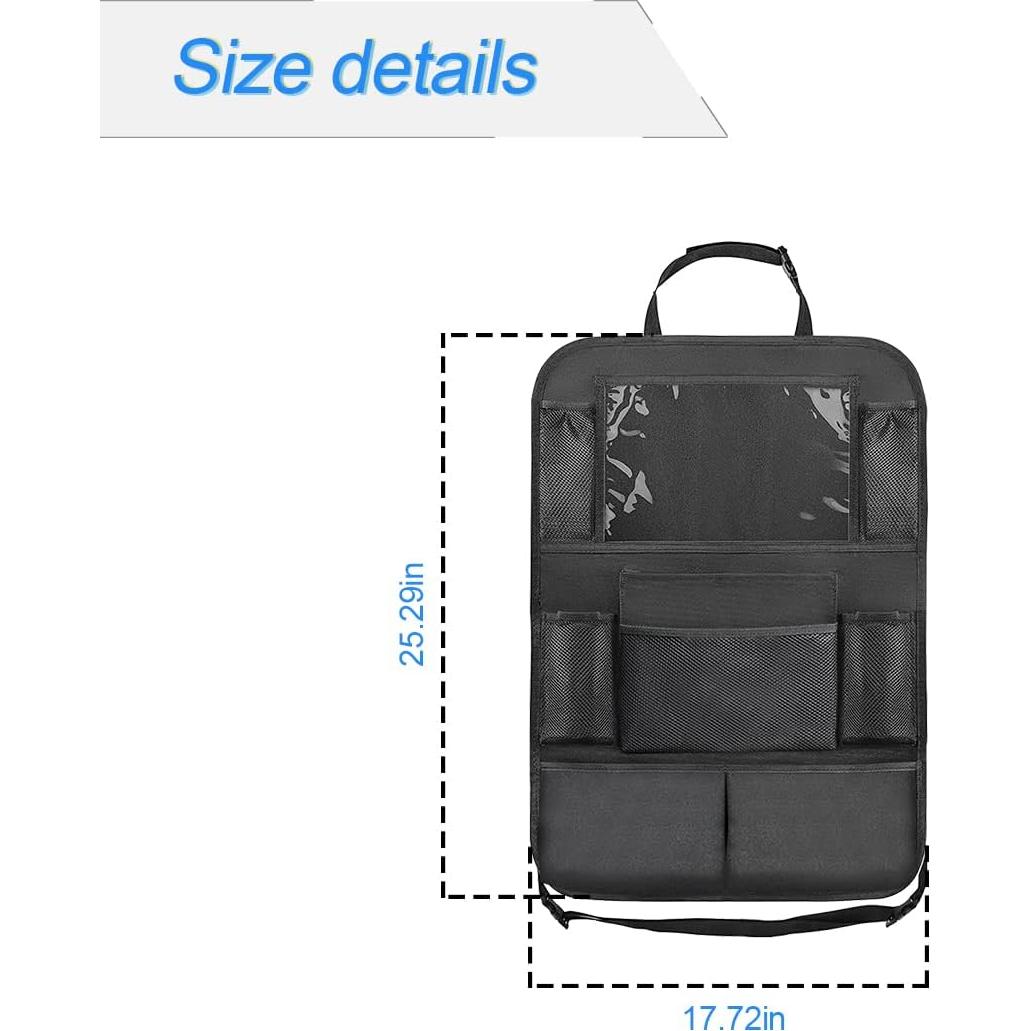 Caddy de Almacenamiento para Asiento Trasero Hanemia 63.5x48.3cm 9 Compartimentos