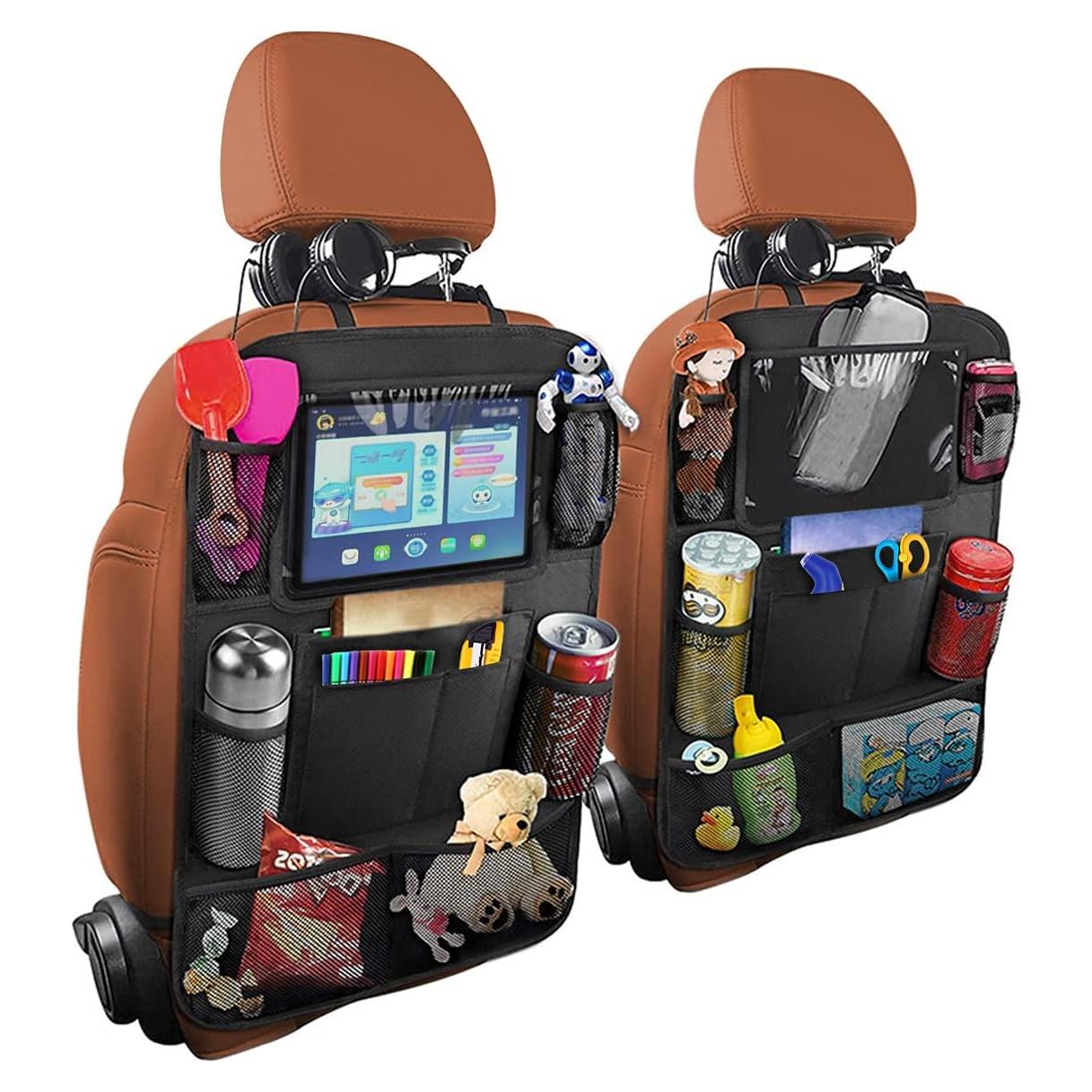 Organizador de Respaldo de Asiento de Coche Osilly - 2 Bolsas, 9 Bolsillos, Impermeable