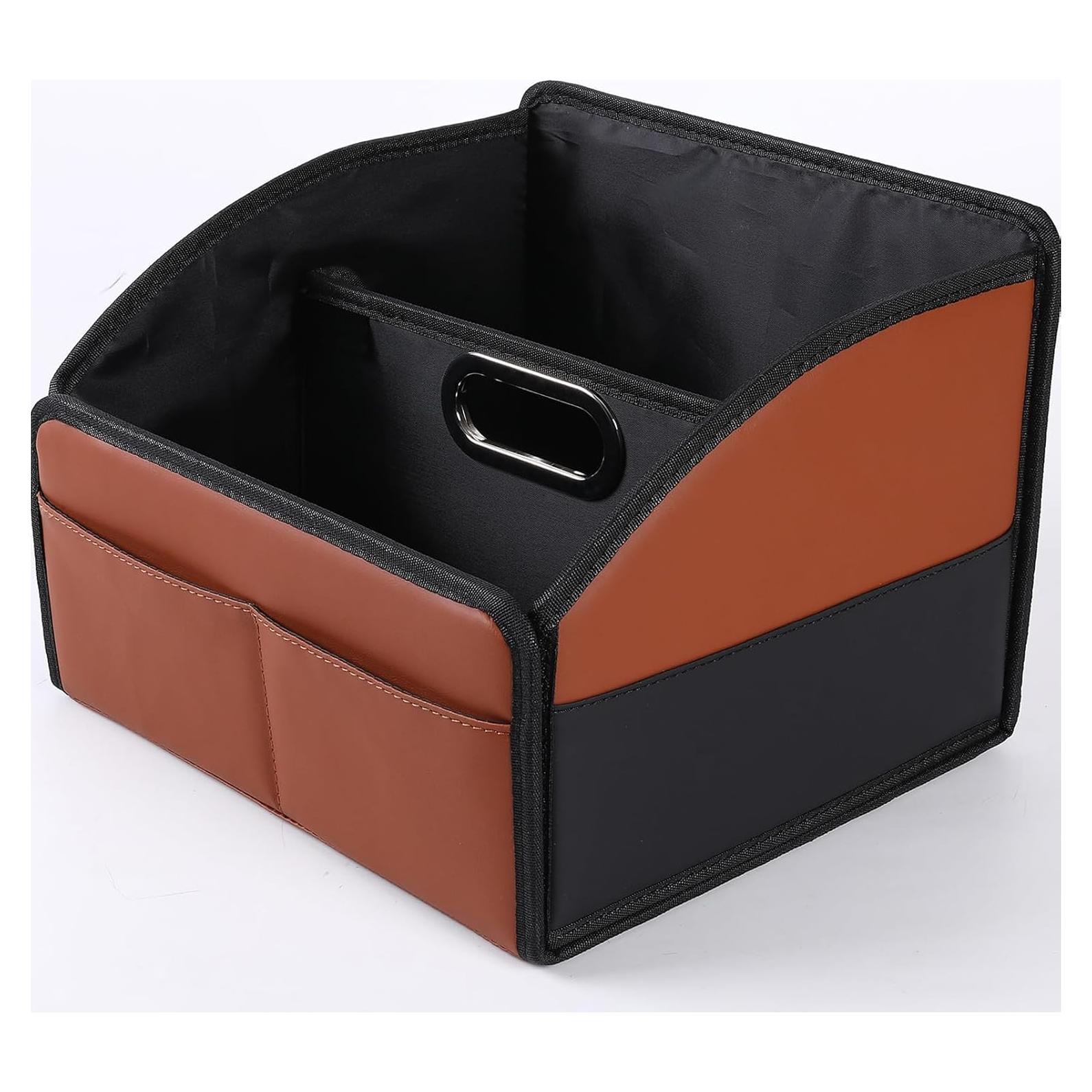 Organizador de Asiento de Coche Uplien FJS de Cuero Plegable