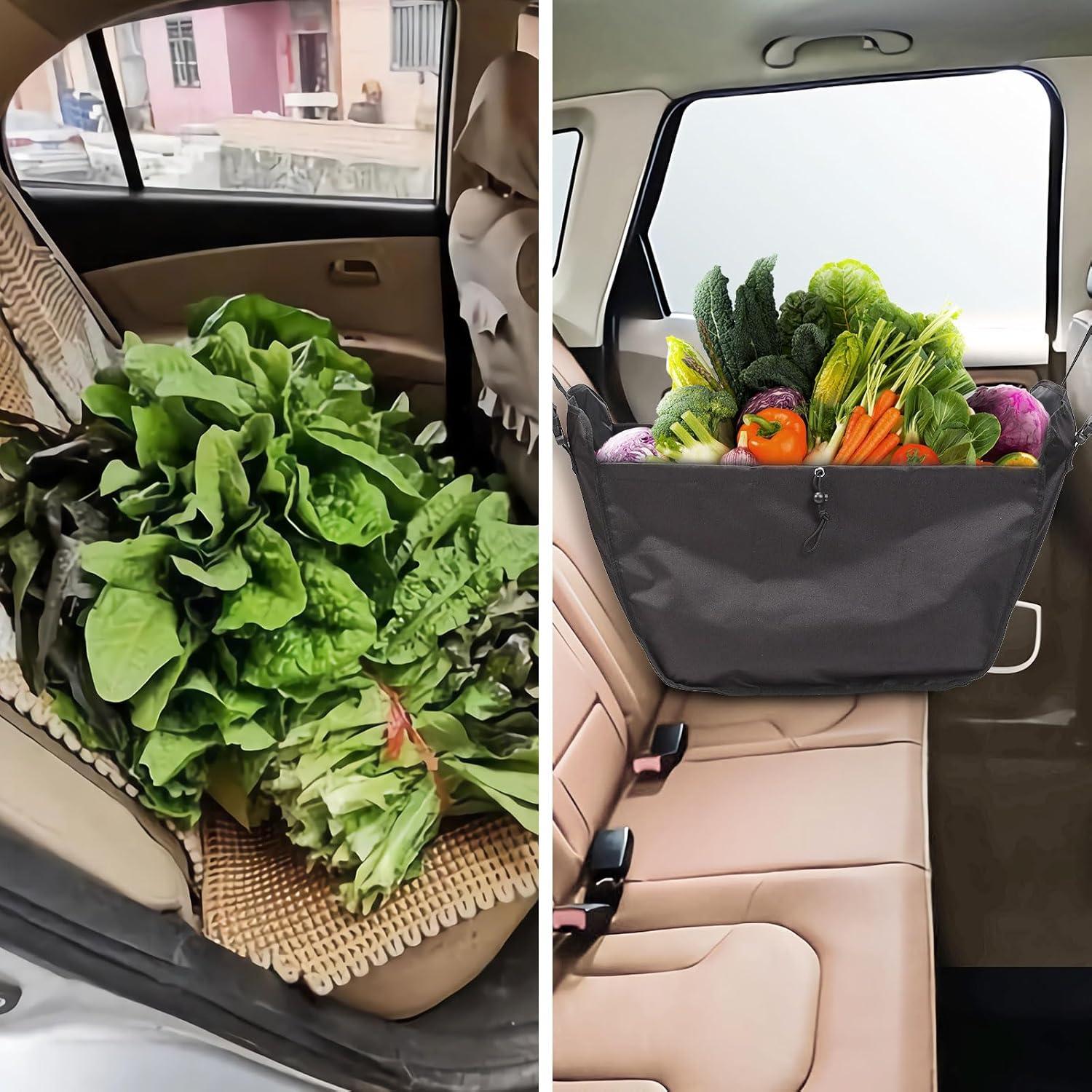 Organizador de Asiento de Coche Ecoshire 50L Plegable Negro