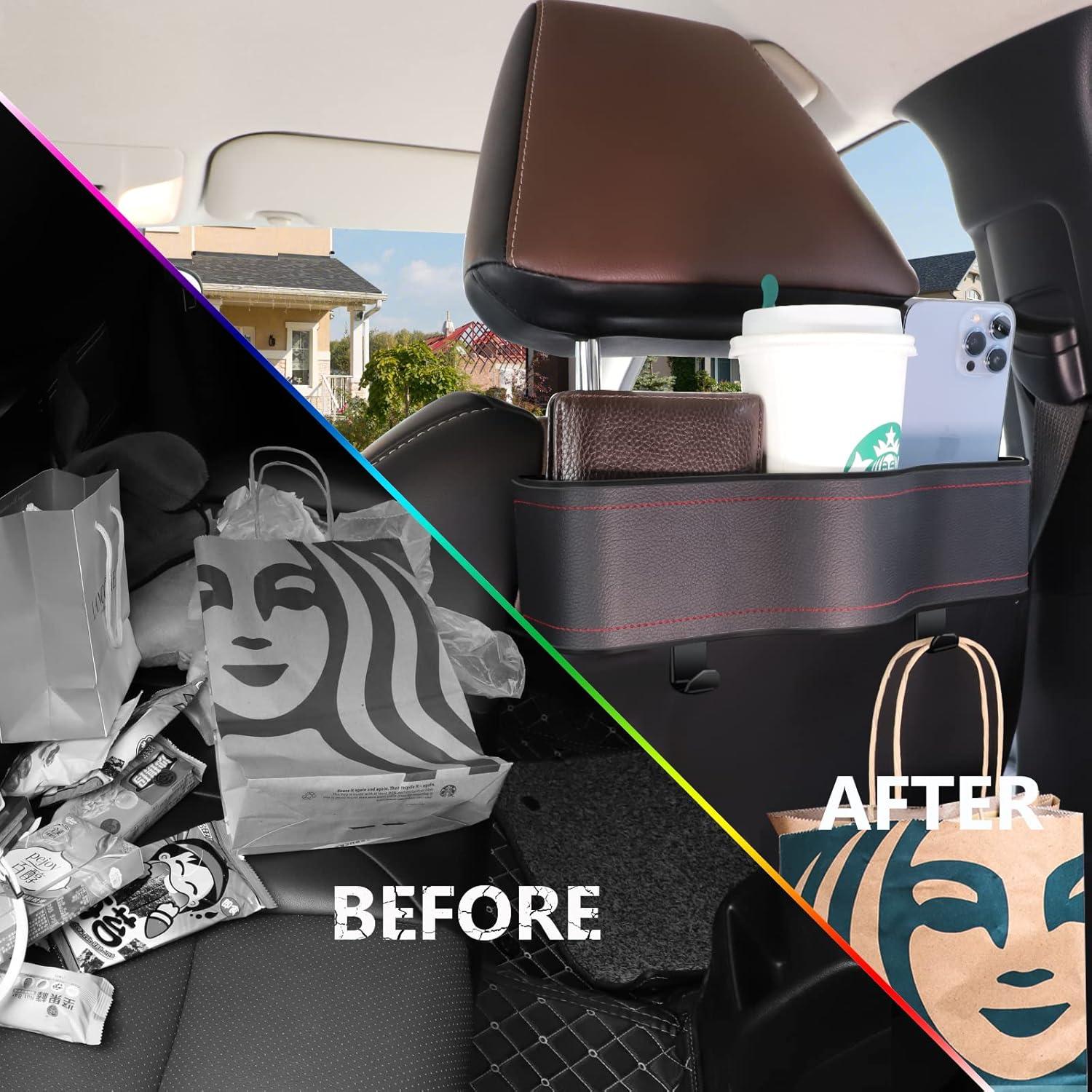 Organizador de Asiento Trasero de Coche JELOVA con Portavasos