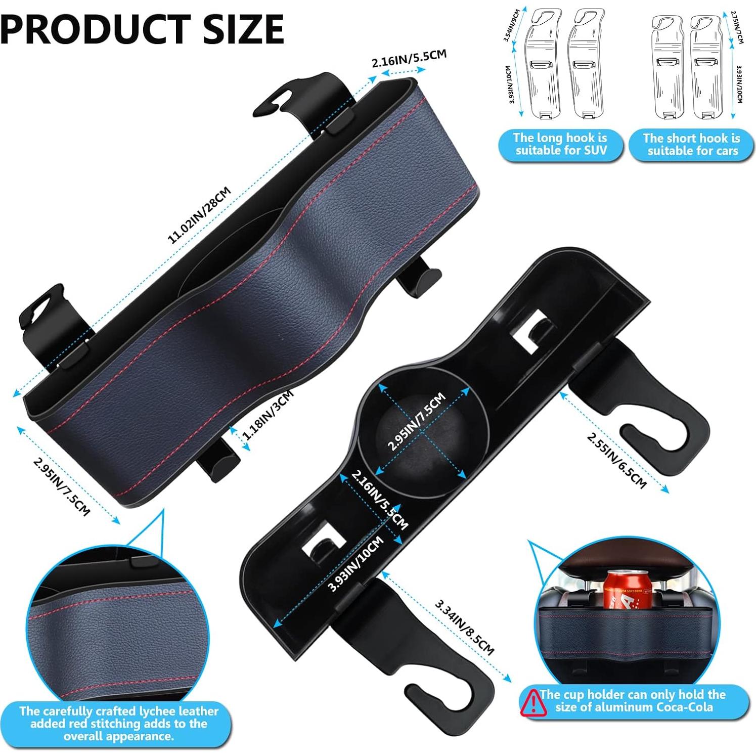 Organizador de Asiento Trasero de Coche JELOVA con Portavasos