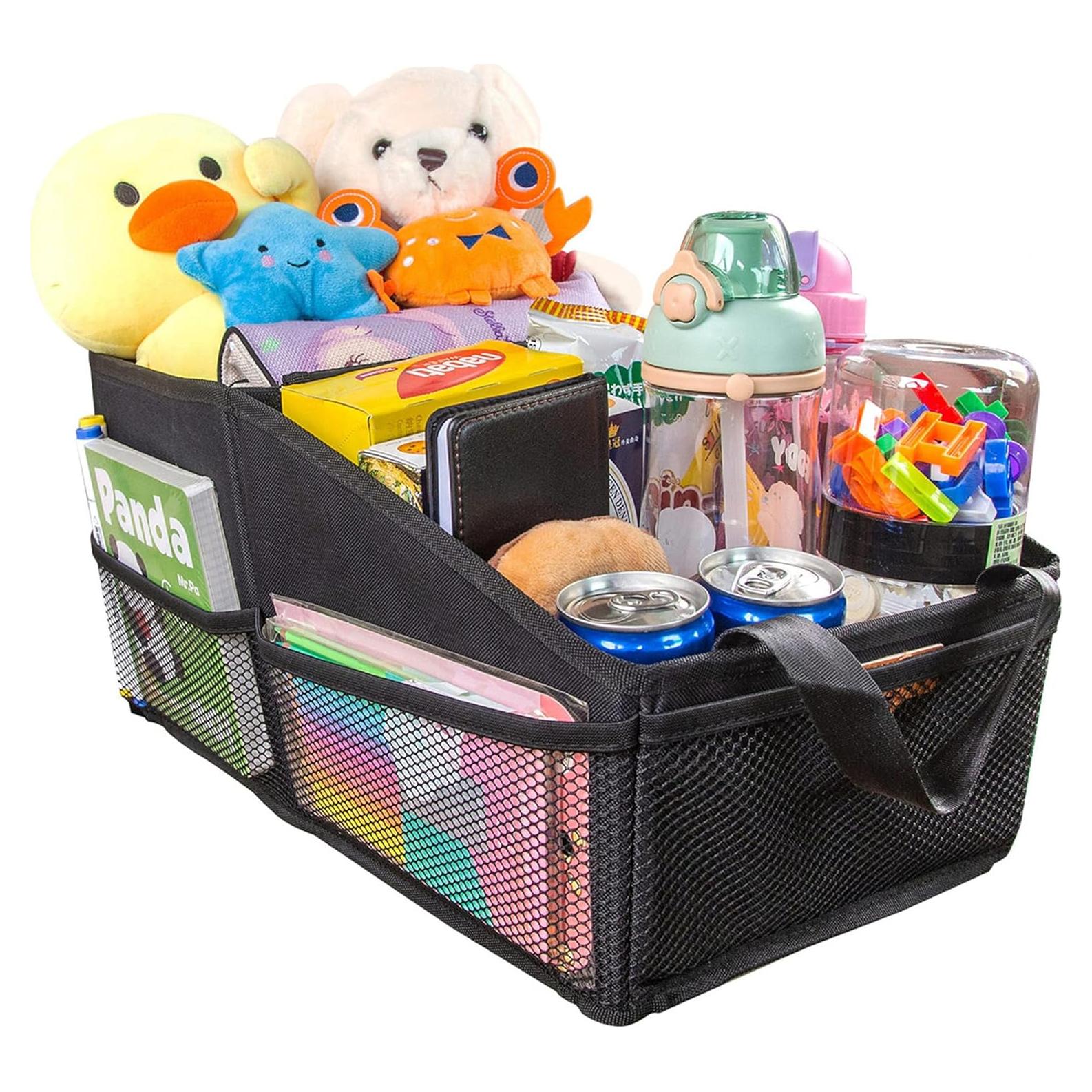 Organizador de Asiento de Coche SURDOCA Negro Plegable 44x24x22cm