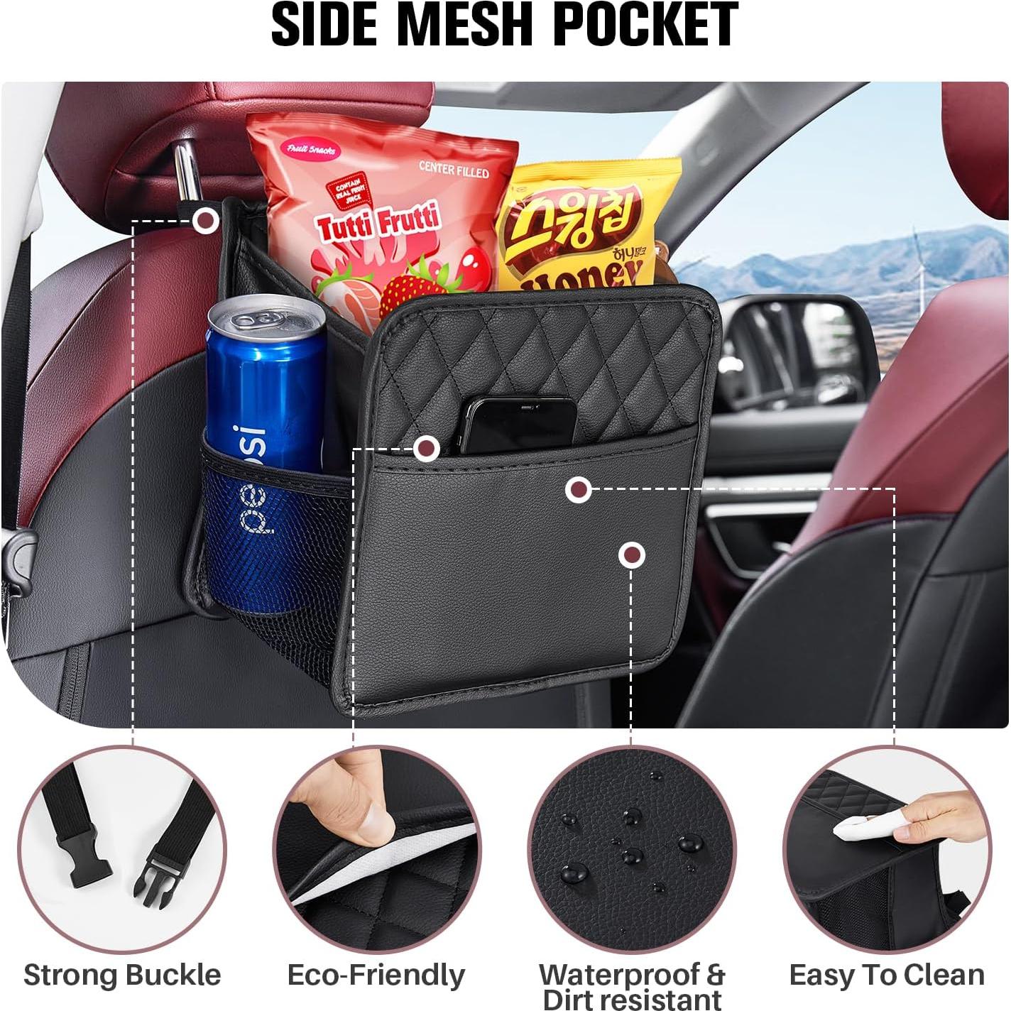 Organizador de Asiento Trasero LXUNYI de Cuero PU Impermeable