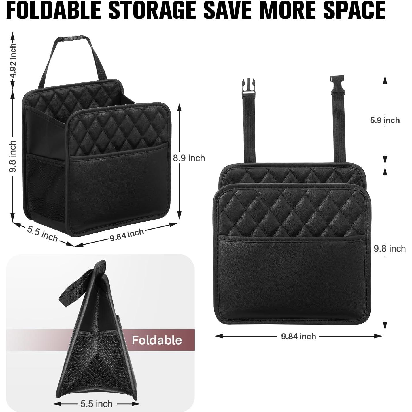 Organizador de Asiento Trasero LXUNYI de Cuero PU Impermeable