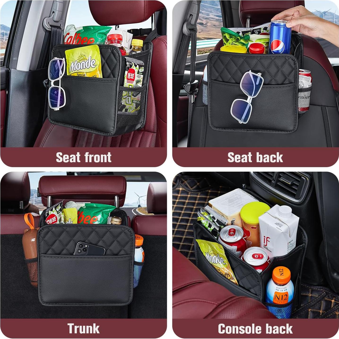 Organizador de Asiento Trasero LXUNYI de Cuero PU Impermeable