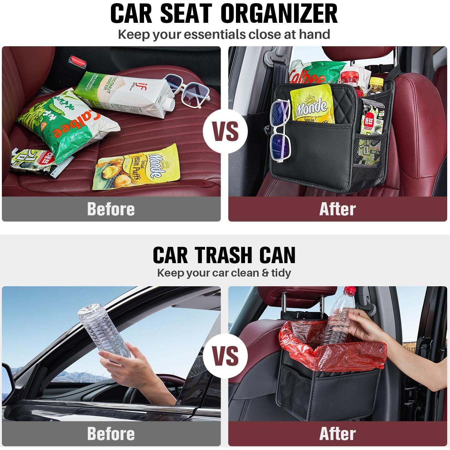 Organizador de Asiento Trasero LXUNYI de Cuero PU Impermeable