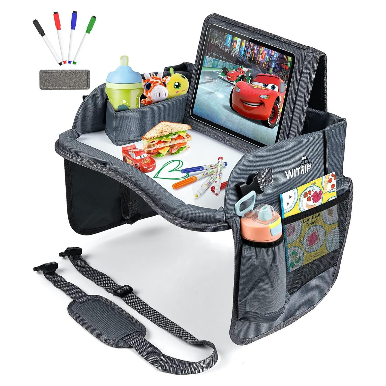 Bandeja de Viaje para Niños WITRIP con Pizarra Borrado Seco