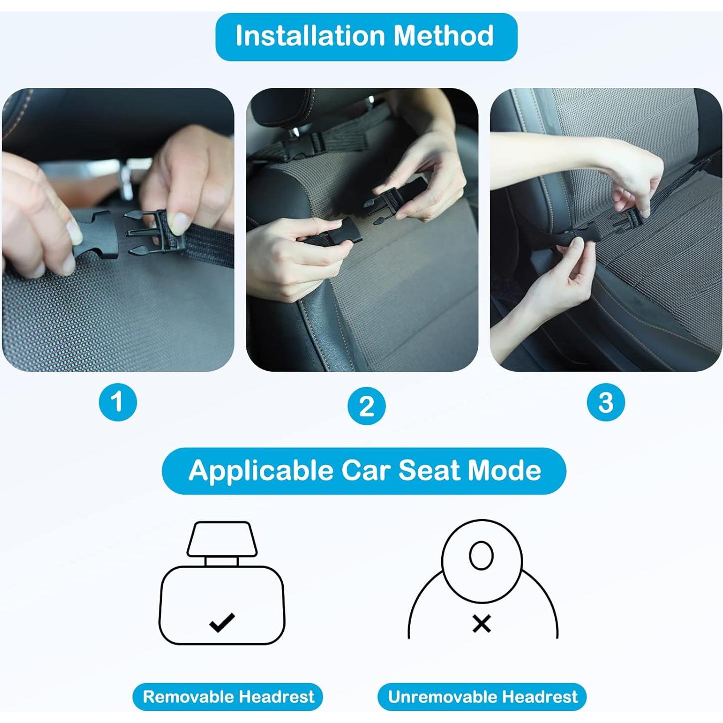 Organizador de Asiento Trasero LIHBHOID 2 Piezas 43x63 cm