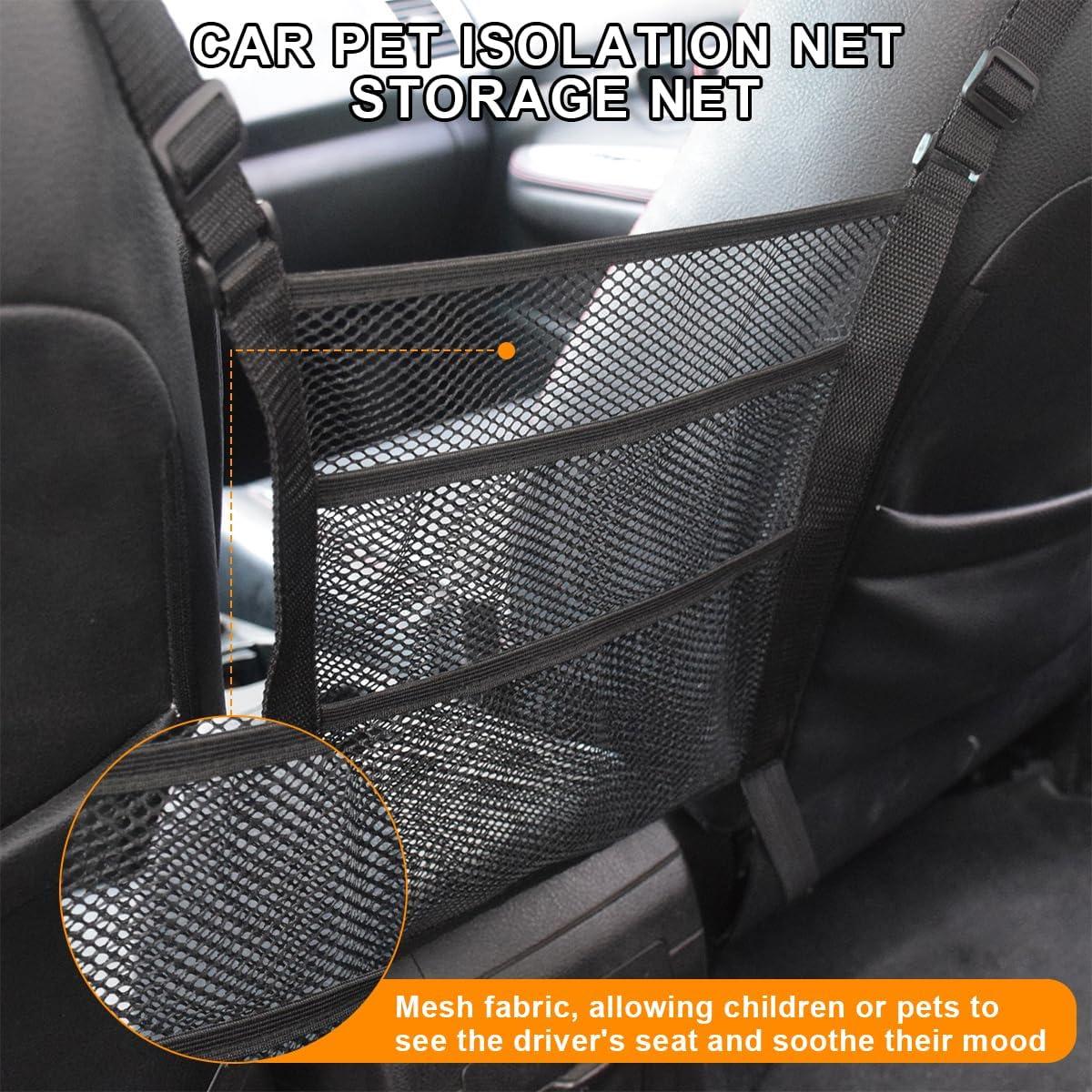 Organizador de Malla para Auto Zipelo, 3 Capas, Negro