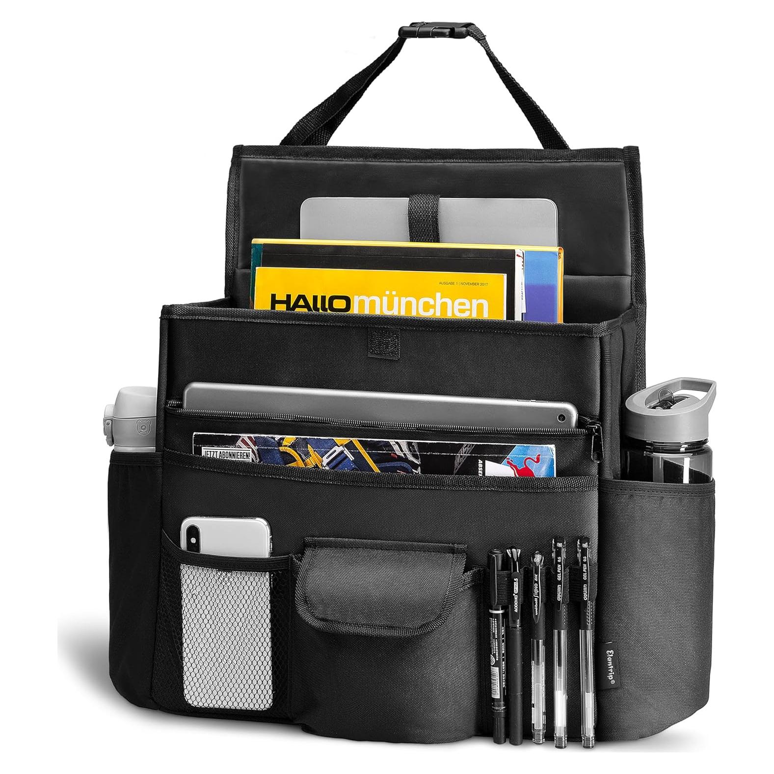 Organizador de Asiento Frontal Elantrip Negro 33x15.24x43.18 cm