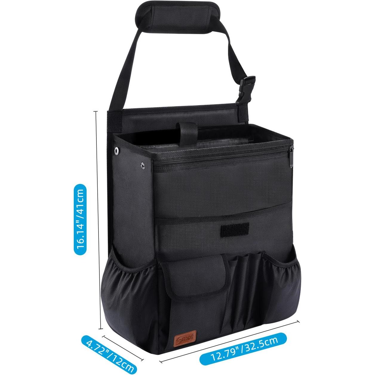 Organizador de Asiento de Auto Smof Negro con Compartimento para Laptop