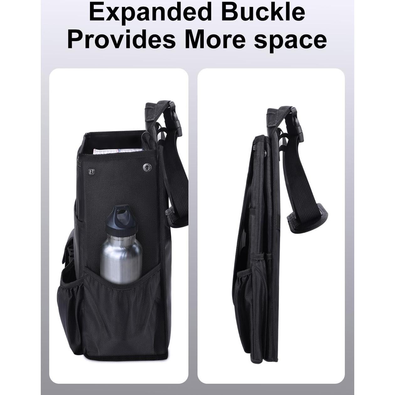 Organizador de Asiento de Auto Smof Negro con Compartimento para Laptop