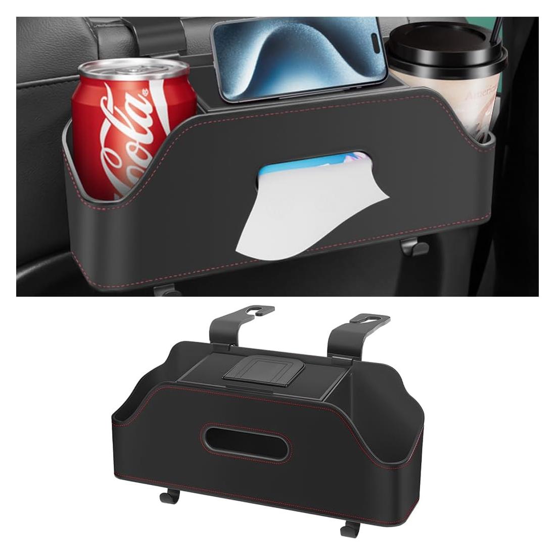 Organizador de Respaldo de Asiento de Auto zipelo Negro 29x12.5cm