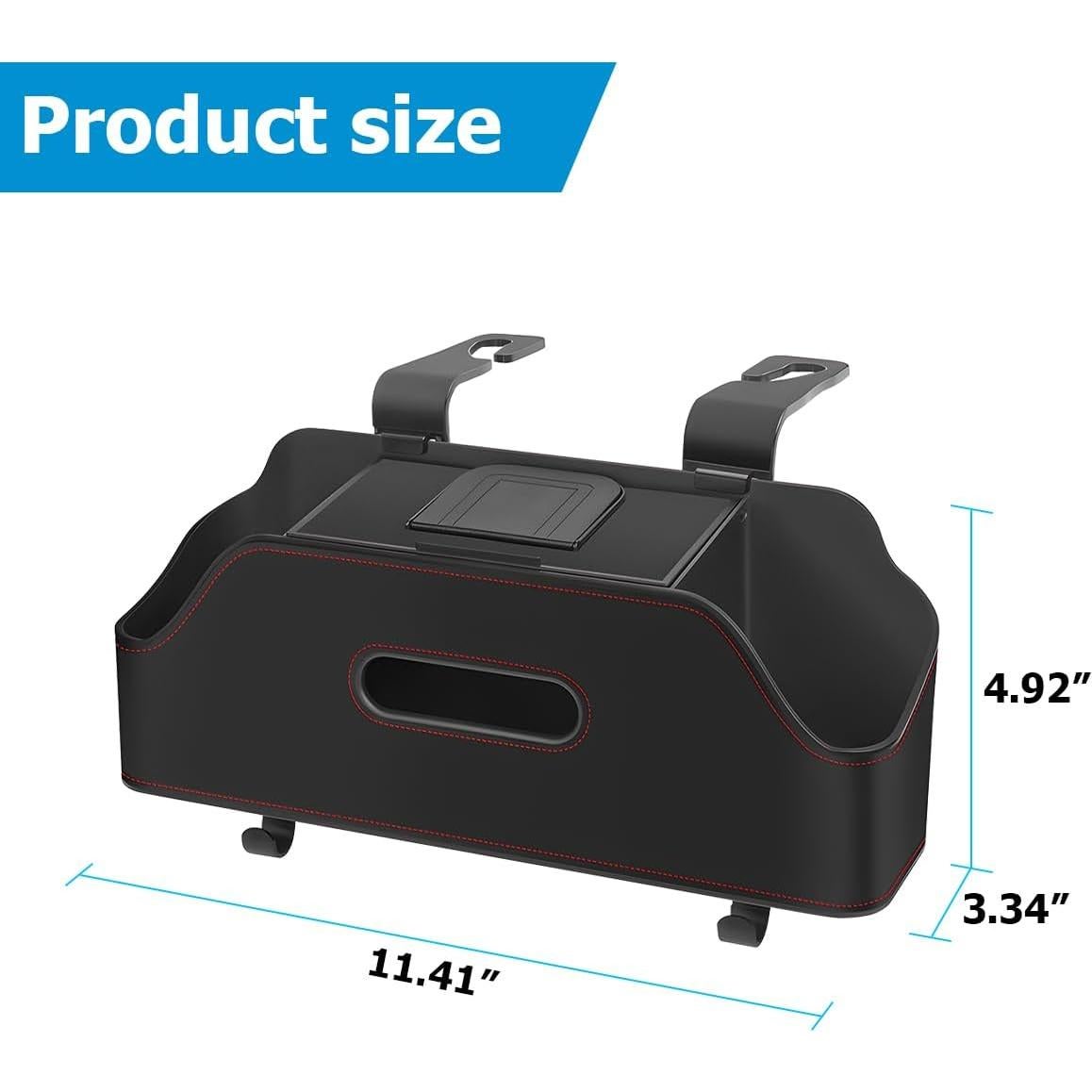 Organizador de Respaldo de Asiento de Auto zipelo Negro 29x12.5cm