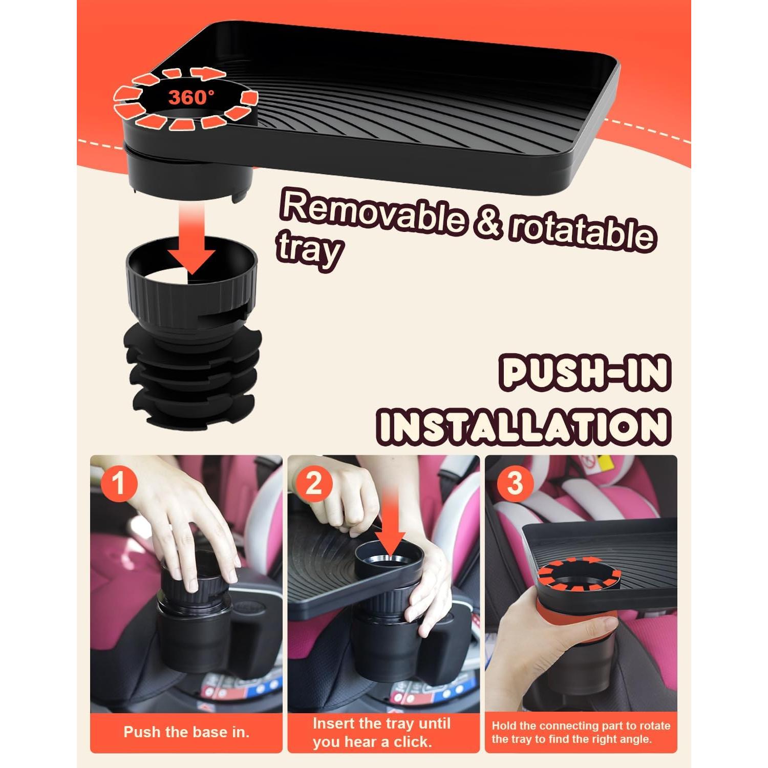 Bandeja para Asiento de Auto SEVEN SPARTA Niños Base Goma