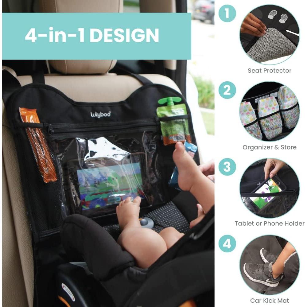 Organizador de Asiento de Coche Lulyboo Negro 22.86x50.8 cm