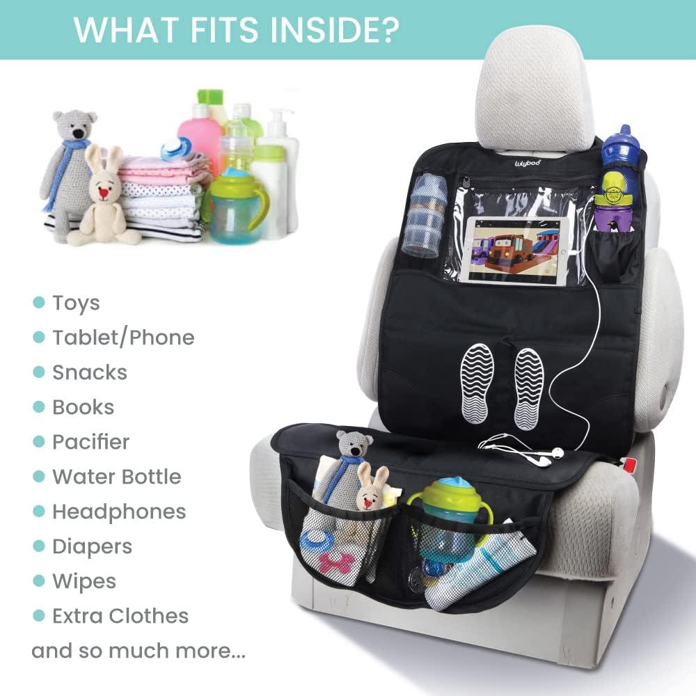 Organizador de Asiento de Coche Lulyboo Negro 22.86x50.8 cm