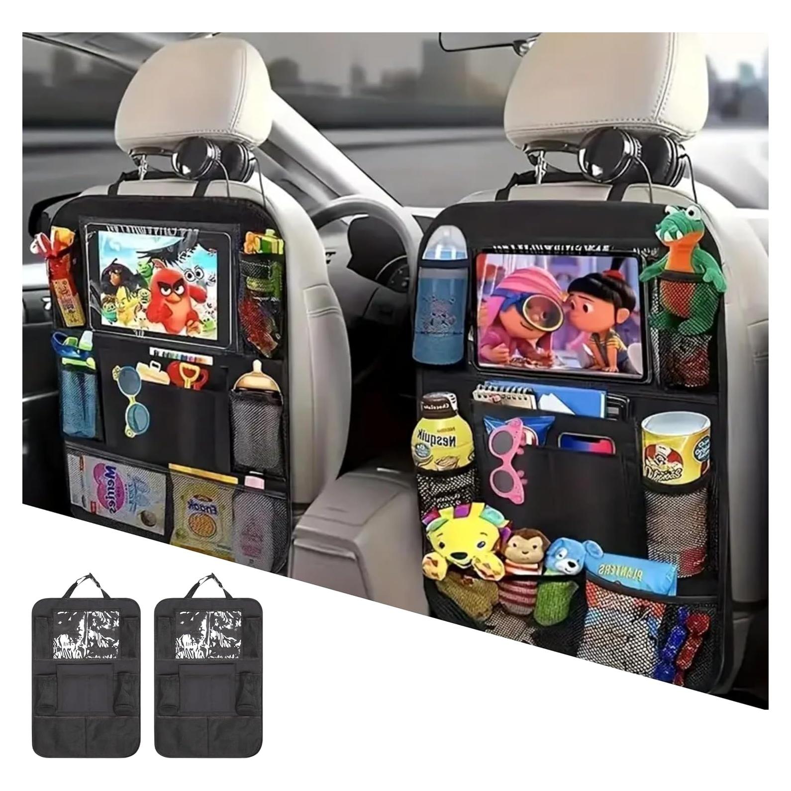 Organizador de Asiento Trasero CAMREST - 10 Bolsillos, Negro