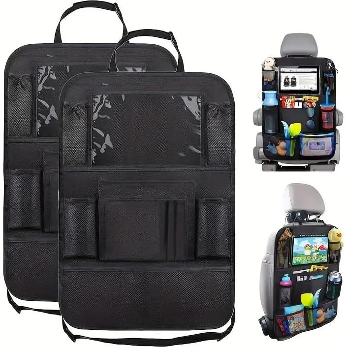 Organizador de Asiento Trasero CAMREST - 10 Bolsillos, Negro