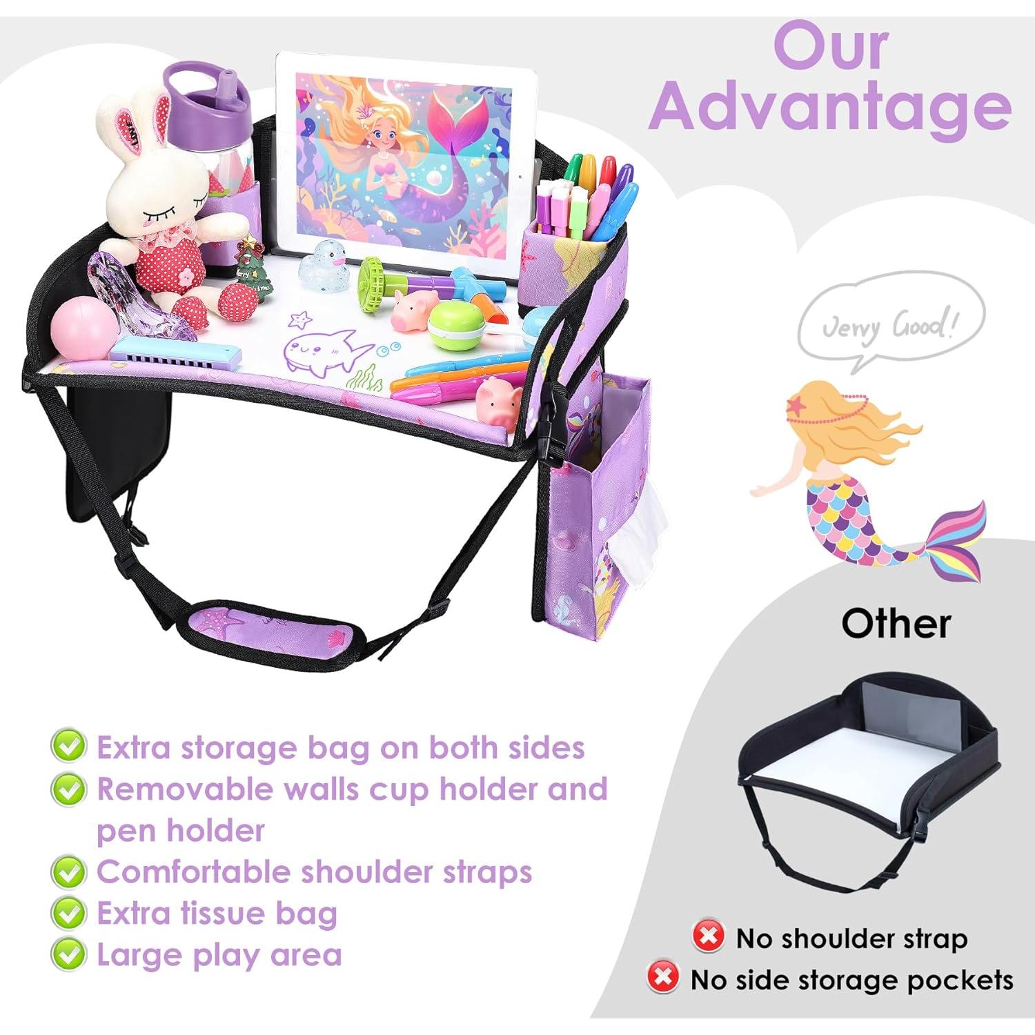 Bandeja de Viaje para Niños WENRENER Sirena Púrpura 43.2x34.3cm