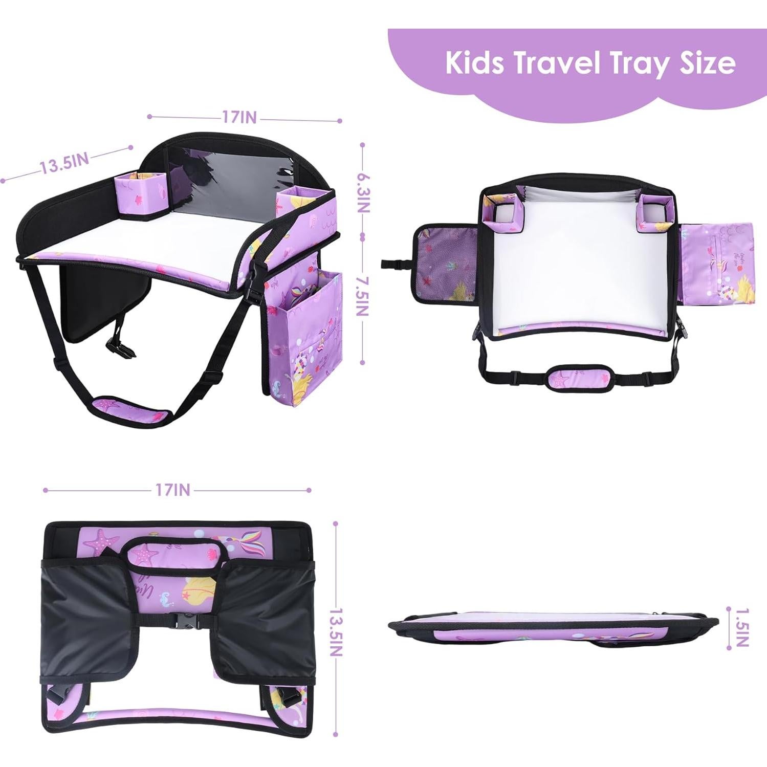 Bandeja de Viaje para Niños WENRENER Sirena Púrpura 43.2x34.3cm