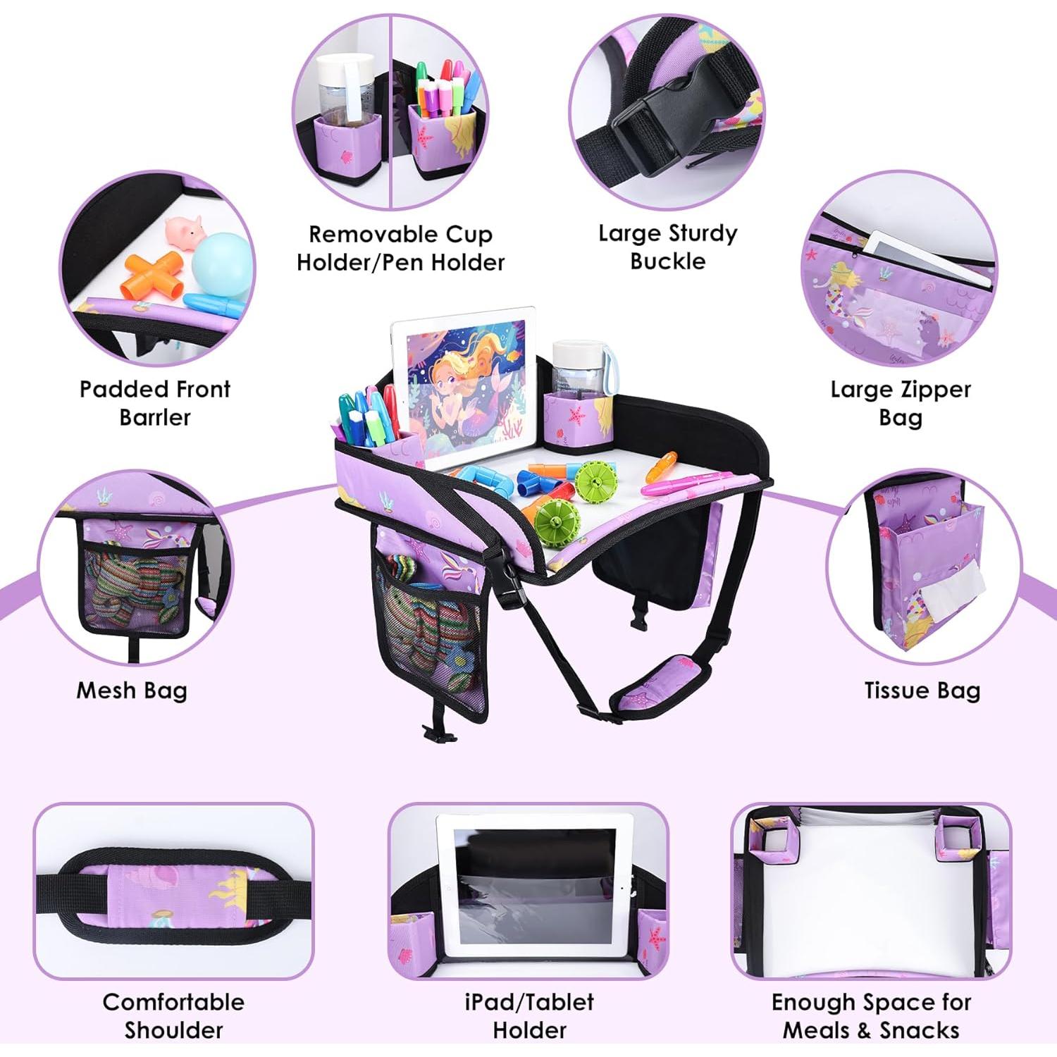 Bandeja de Viaje para Niños WENRENER Sirena Púrpura 43.2x34.3cm