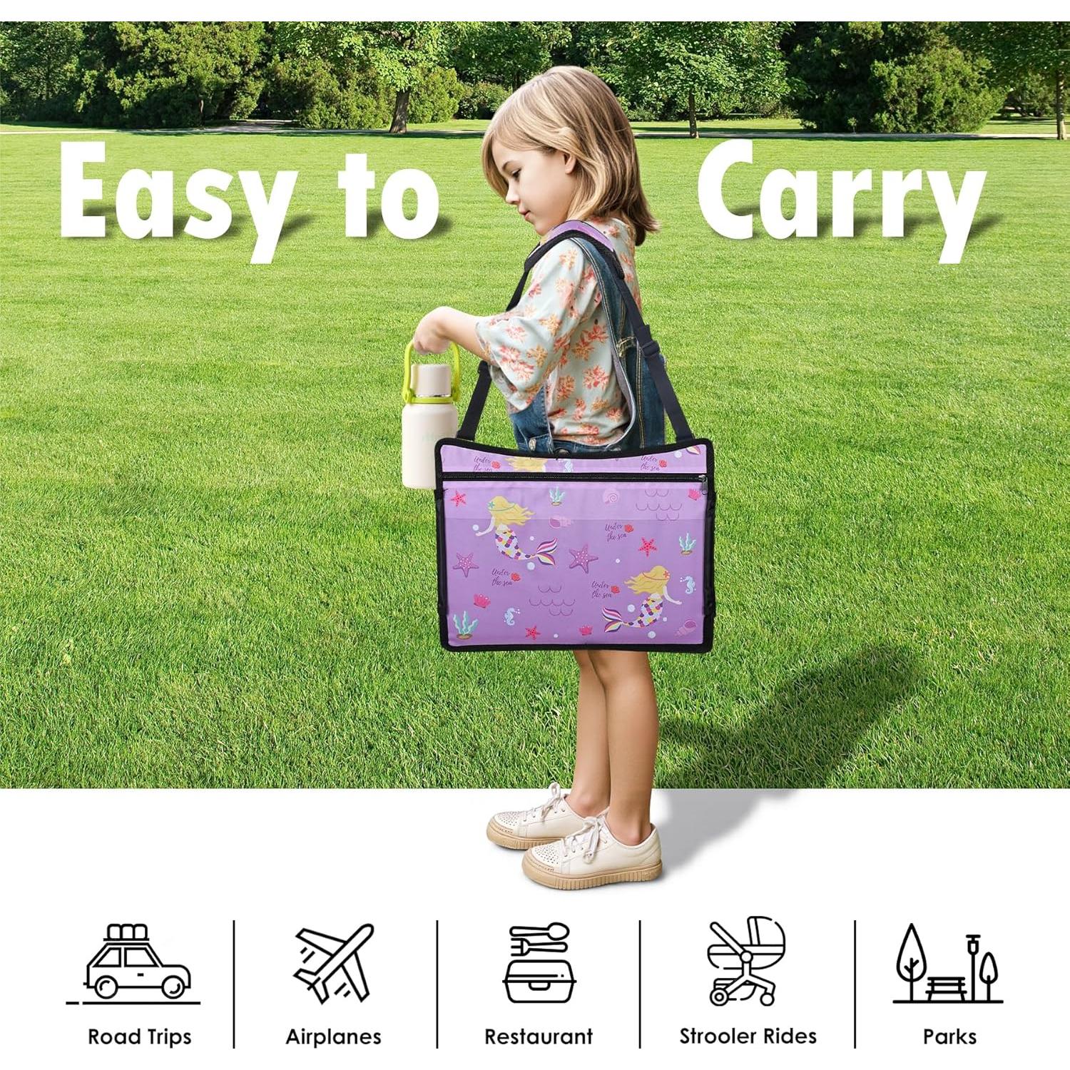 Bandeja de Viaje para Niños WENRENER Sirena Púrpura 43.2x34.3cm