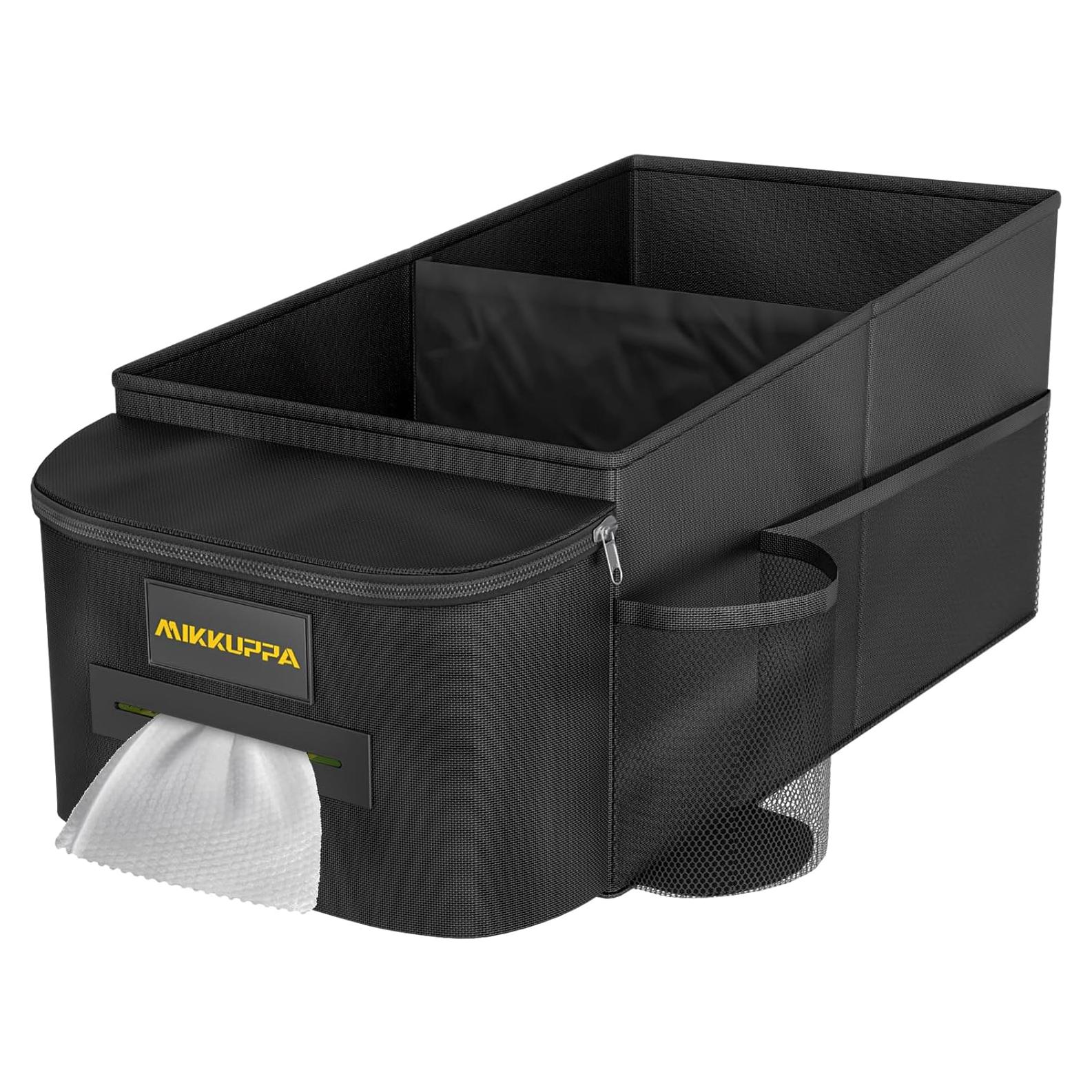 Organizador de Asiento de Coche MIKKUPPA - Negro, 43x27x23 cm