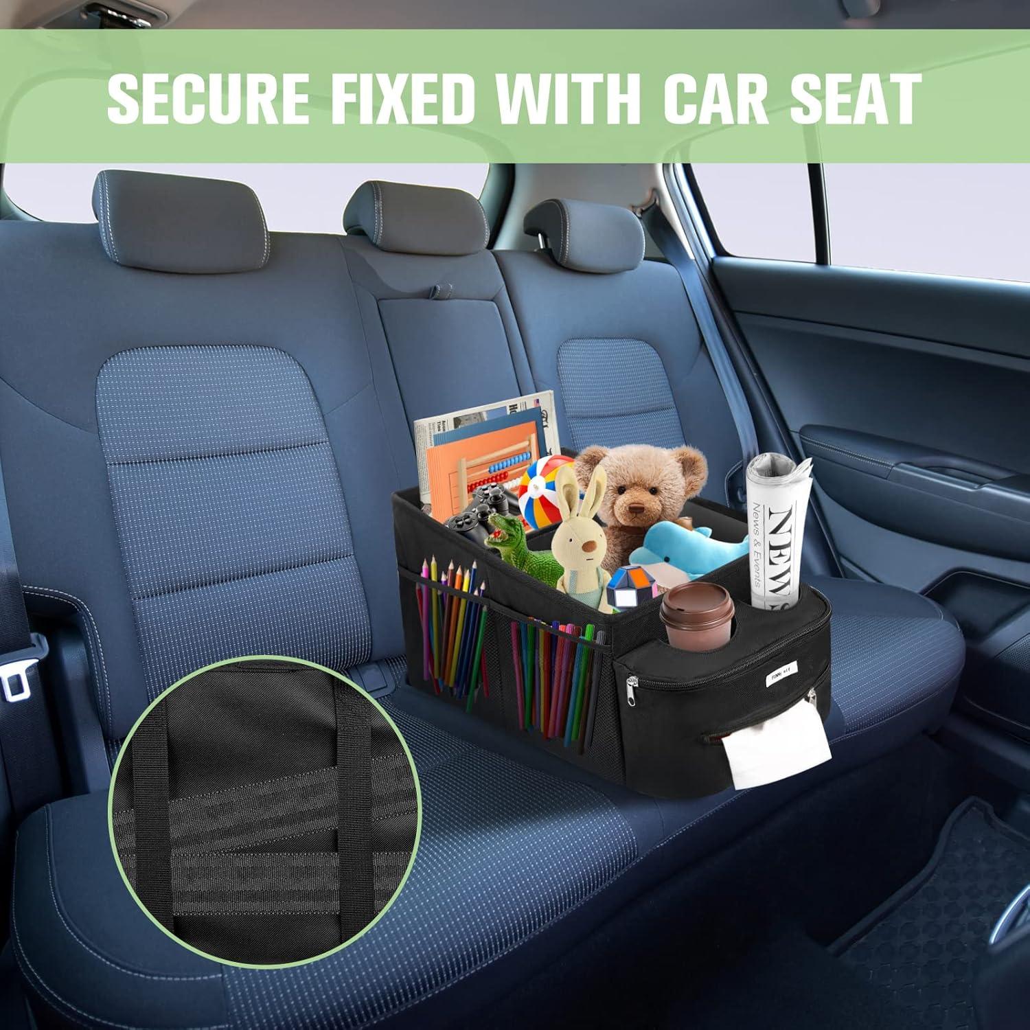 Organizador de Asiento de Coche FUNNy elf Plegable con 4 Portavasos