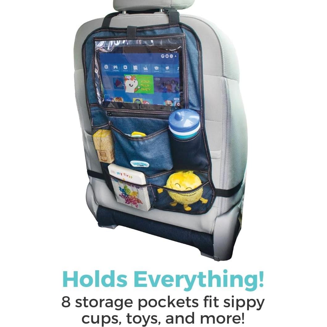 Organizador de Auto Colgante Toddleroo - Marino, 7 Bolsillos