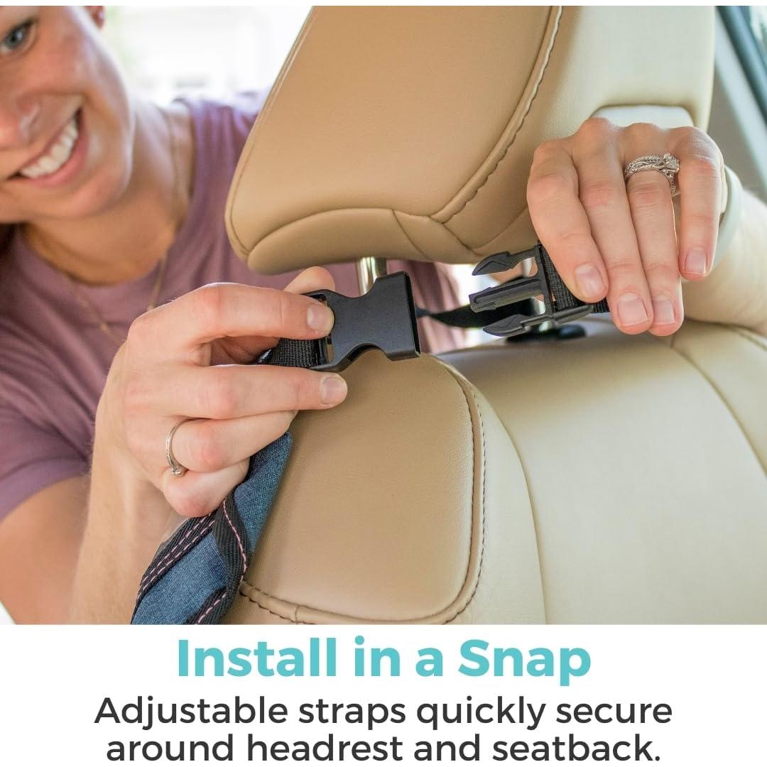 Organizador de Auto Colgante Toddleroo - Marino, 7 Bolsillos