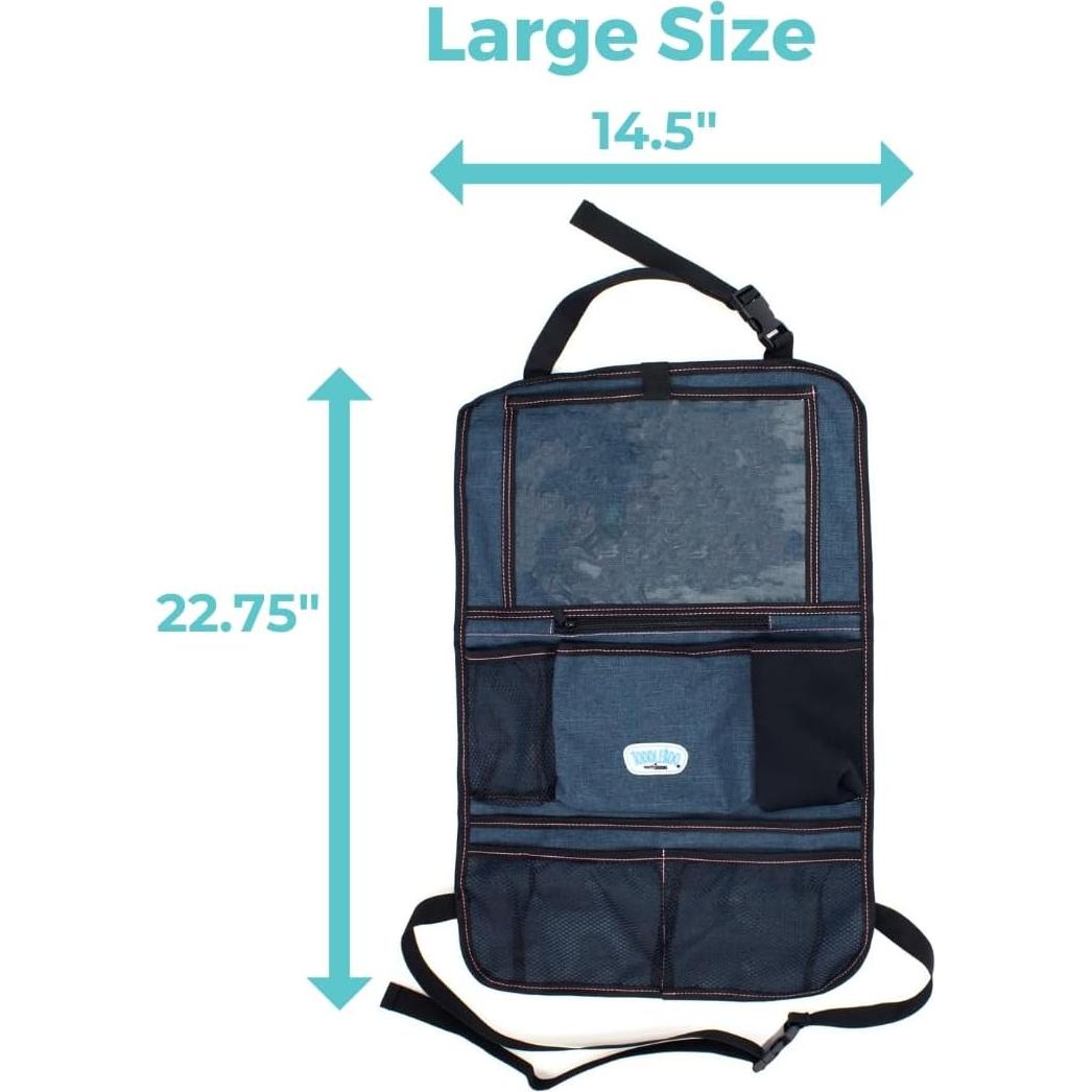 Organizador de Auto Colgante Toddleroo - Marino, 7 Bolsillos