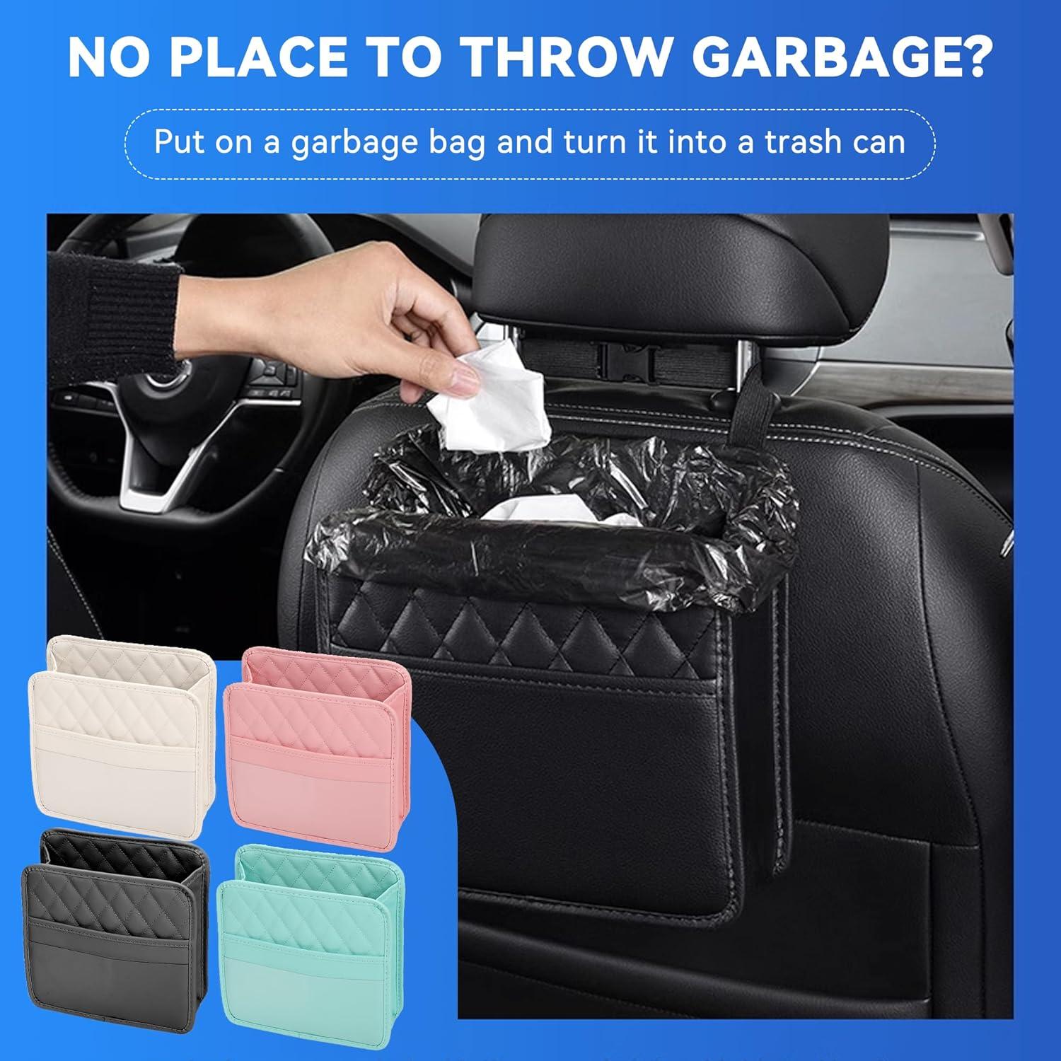 Organizador de Asiento Trasero Couslcd Rosa - Cuero PU Impermeable