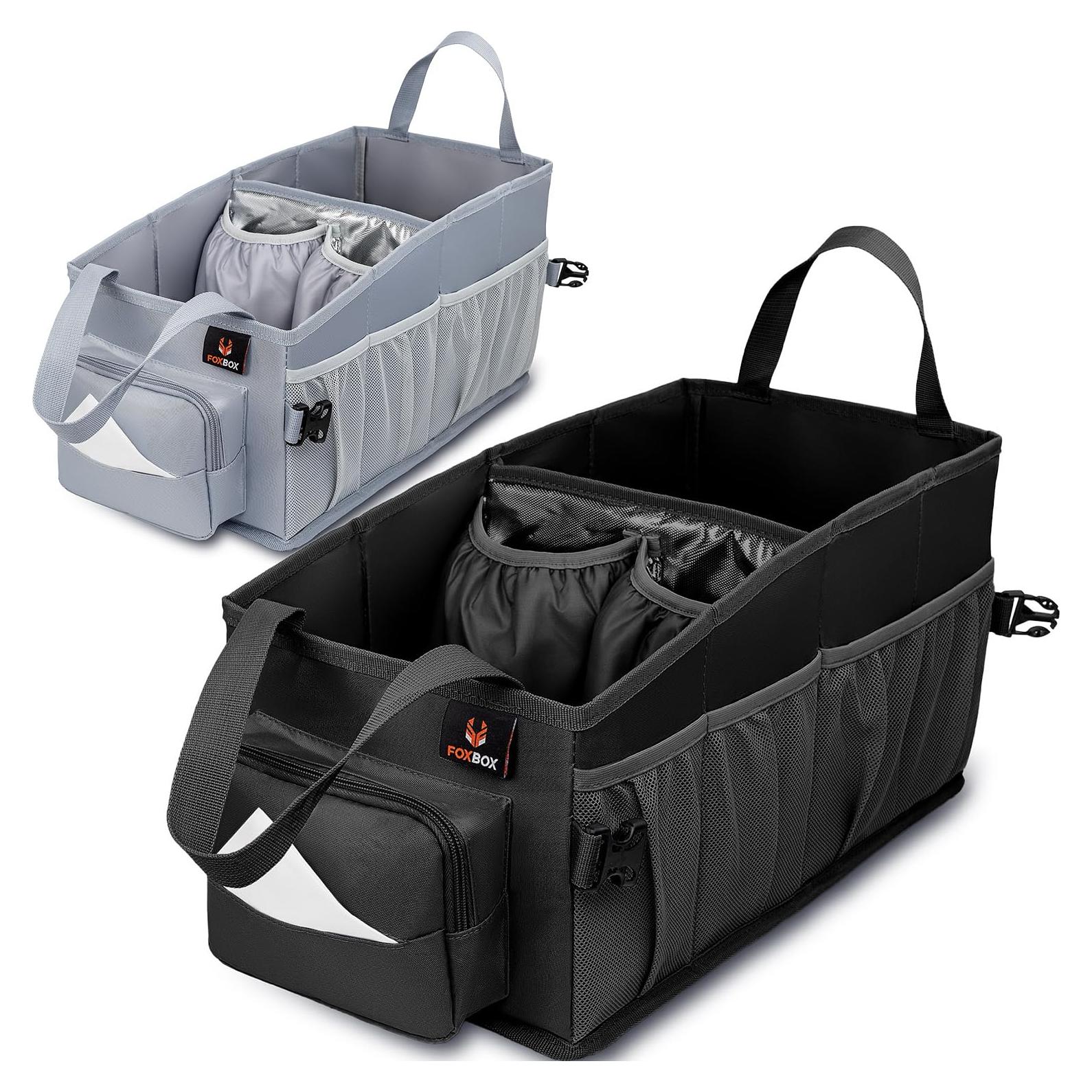 Organizador de Auto FoxBox Negro para Niños - 13 Compartimentos