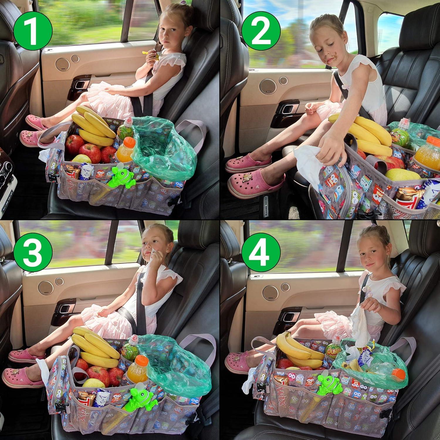 Organizador de Auto FoxBox Negro para Niños - 13 Compartimentos