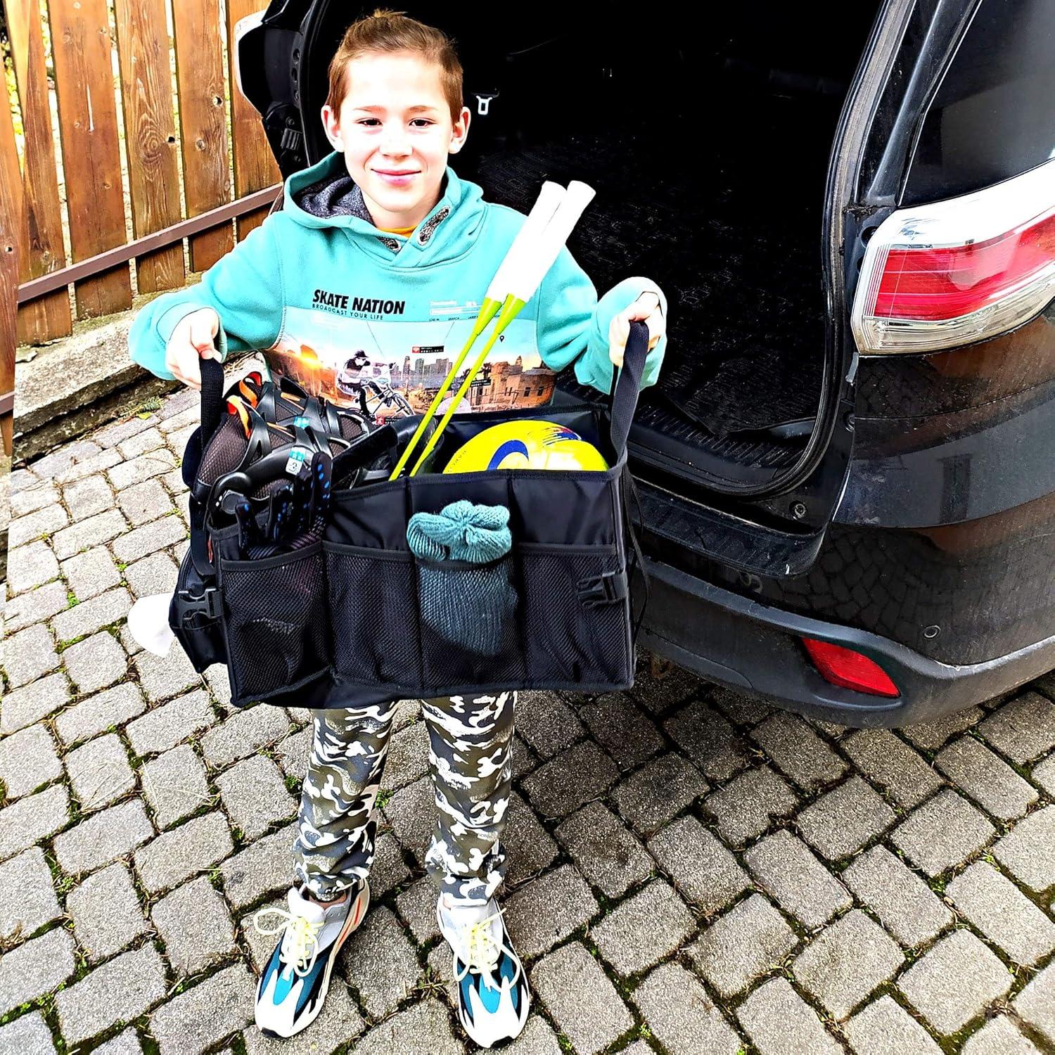 Organizador de Auto FoxBox Negro para Niños - 13 Compartimentos