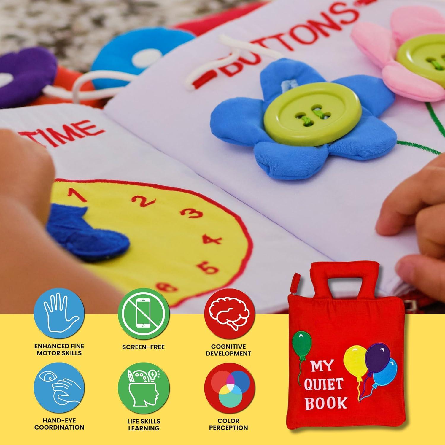 Libro Silencioso Interactivo Pockets of Learning 20x23 cm