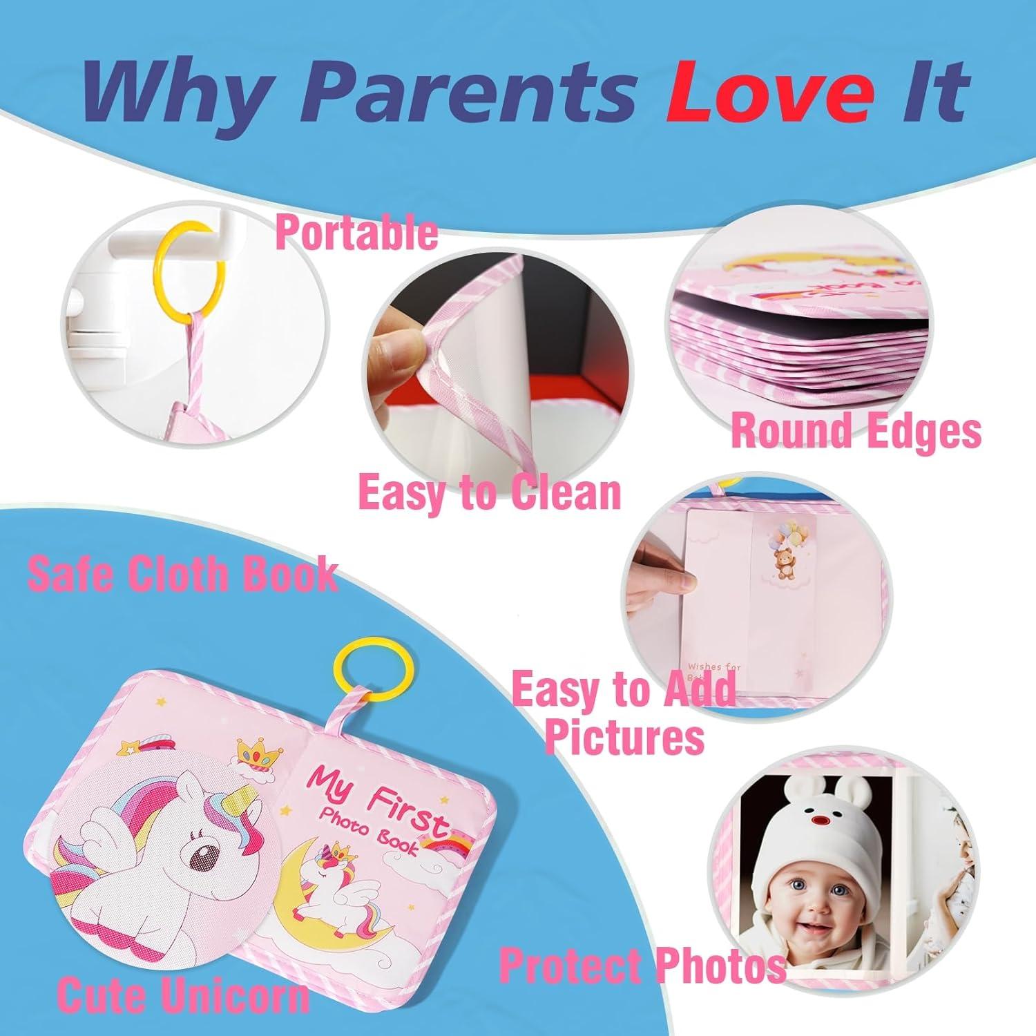 Álbum de Fotos UTOPLIKEY Unicornio Rosa 17 Páginas 245 Stickers