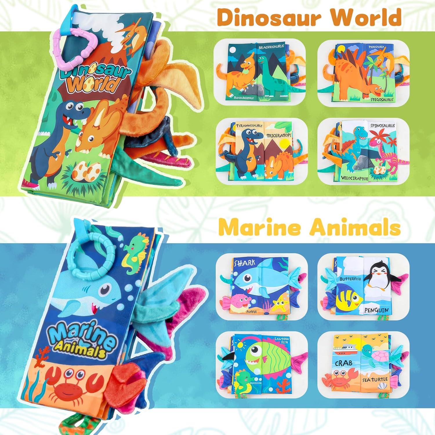 Libros Suaves para Bebés 0-12 Meses - Juguetes Interactivos