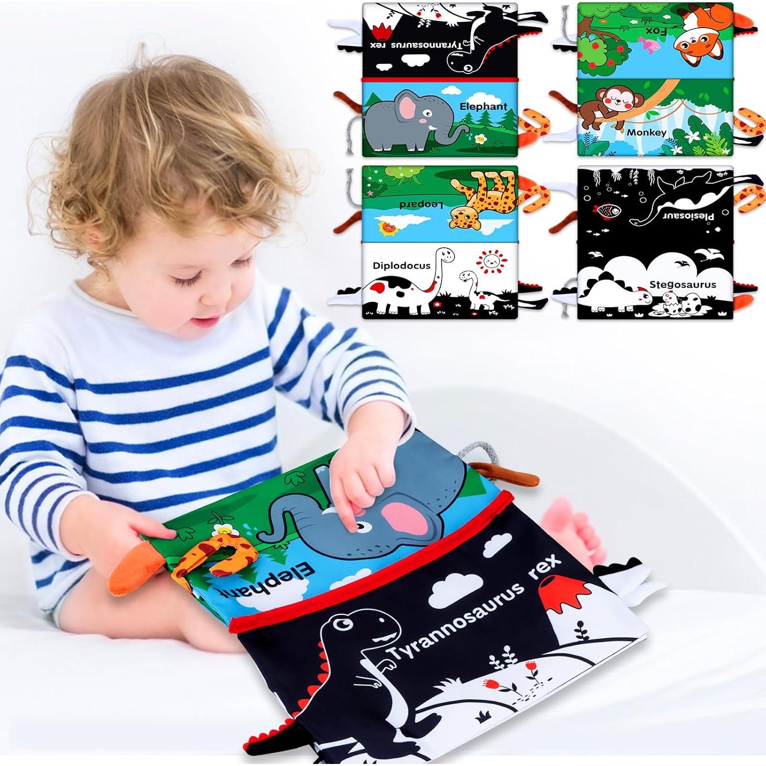 Espejo Tummy Time Aboosam 3 en 1 con Libro y Mordedor