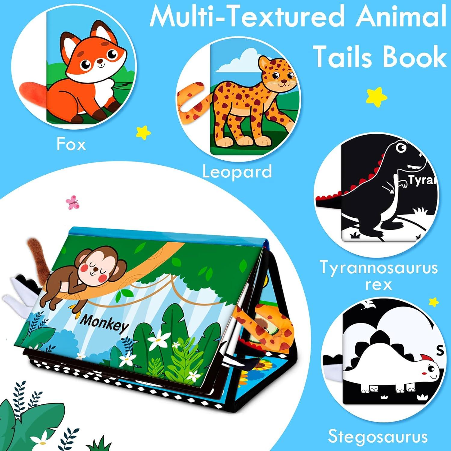 Espejo Tummy Time Aboosam 3 en 1 con Libro y Mordedor